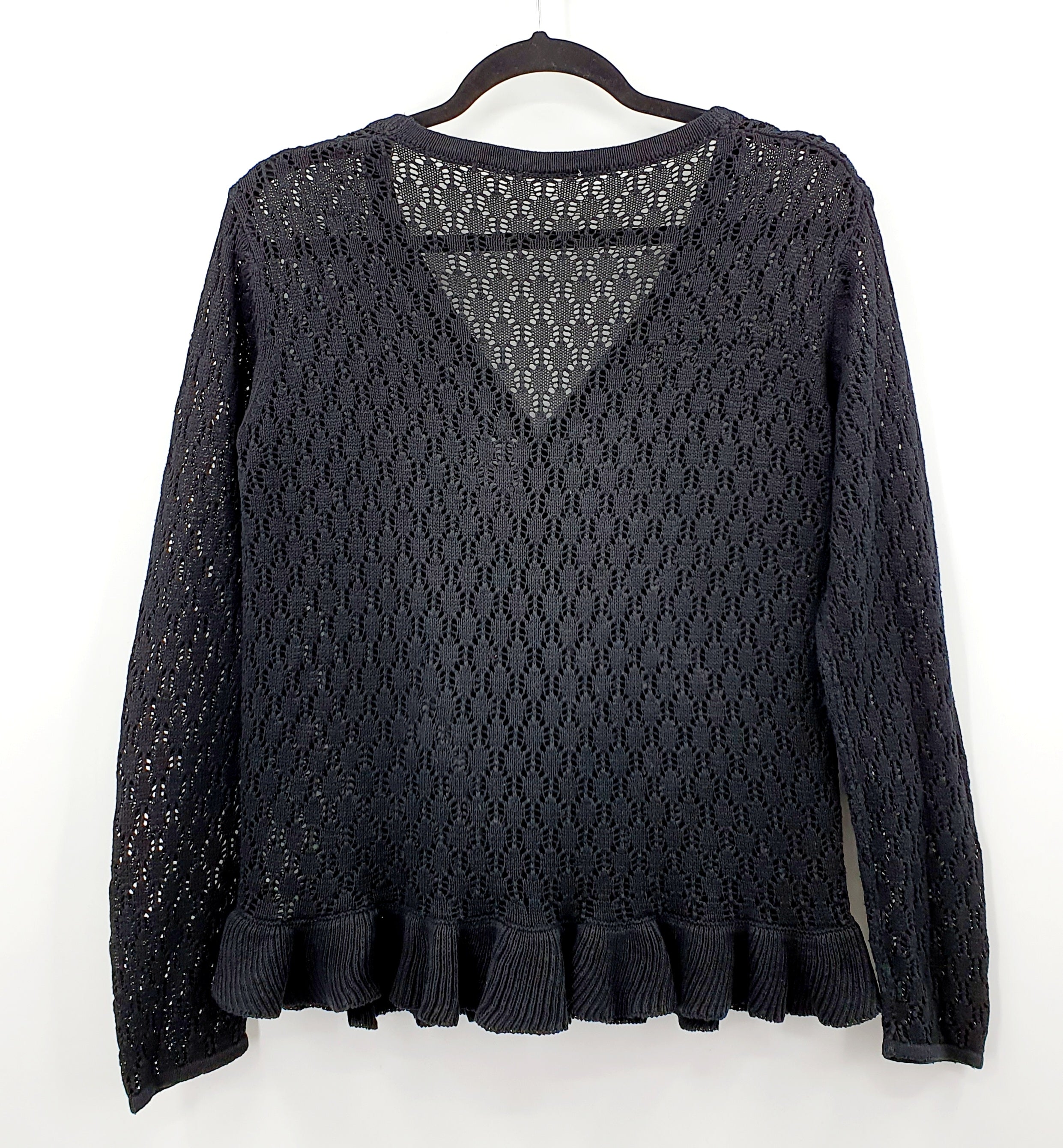 Black lace cardigan from the 90s, size 36-38