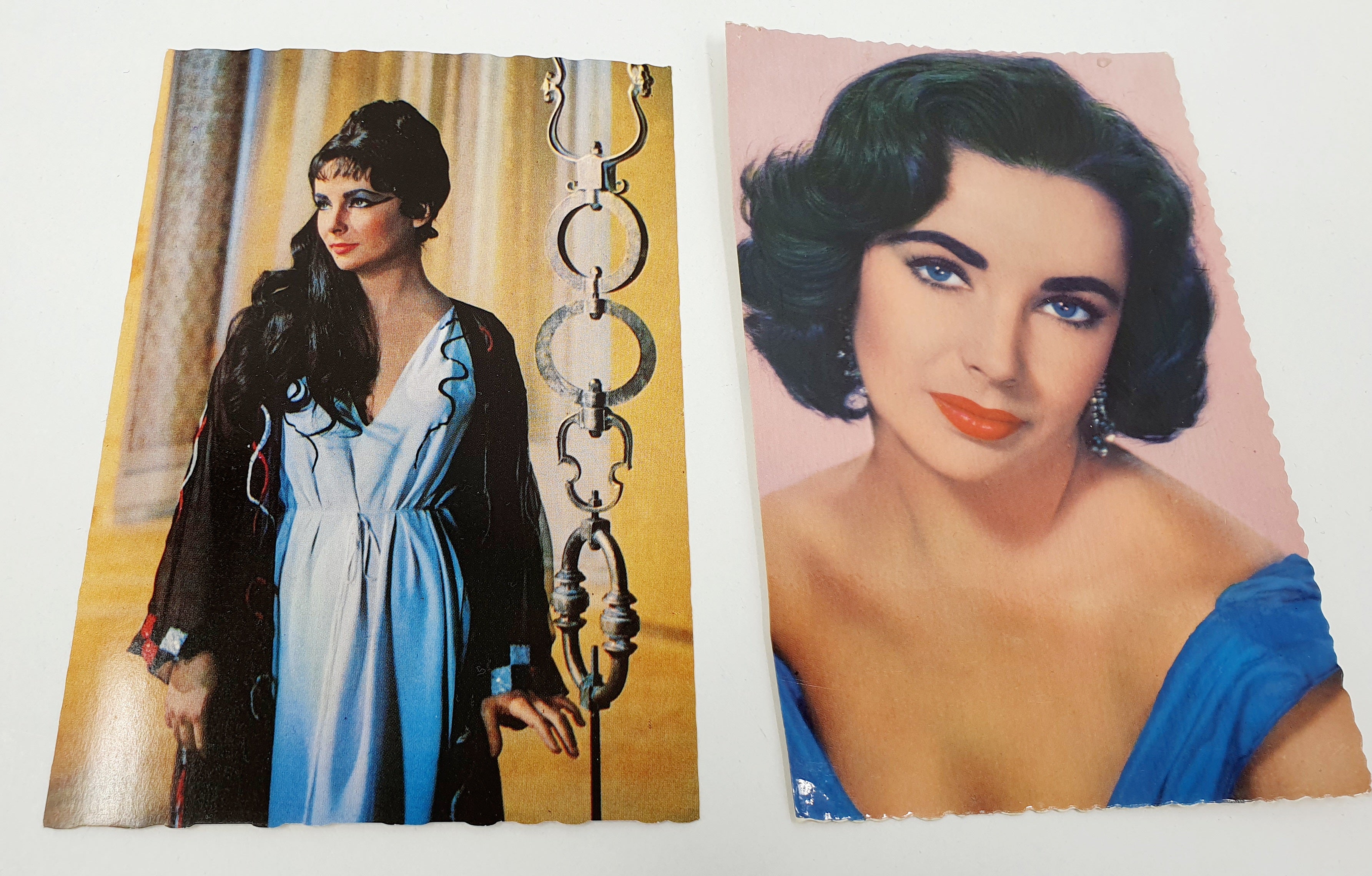 Old movie star postcards, Elizabeth Taylor