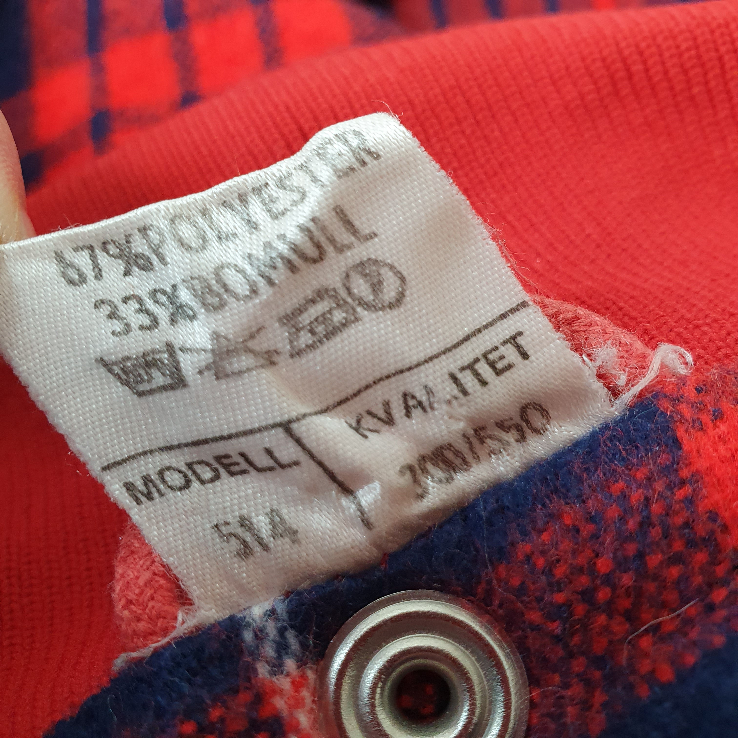 Ajak, bright red mid-season jacket from the 80s, size 38-40