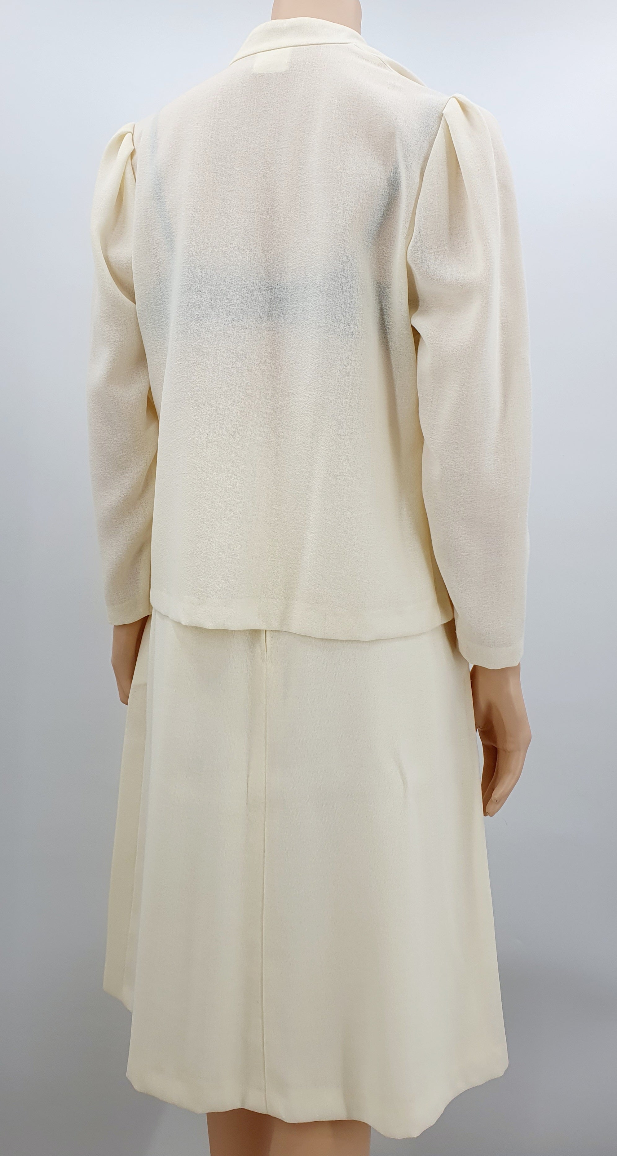 Modelia, off-white party outfit from the 70s-80s, size 34-36