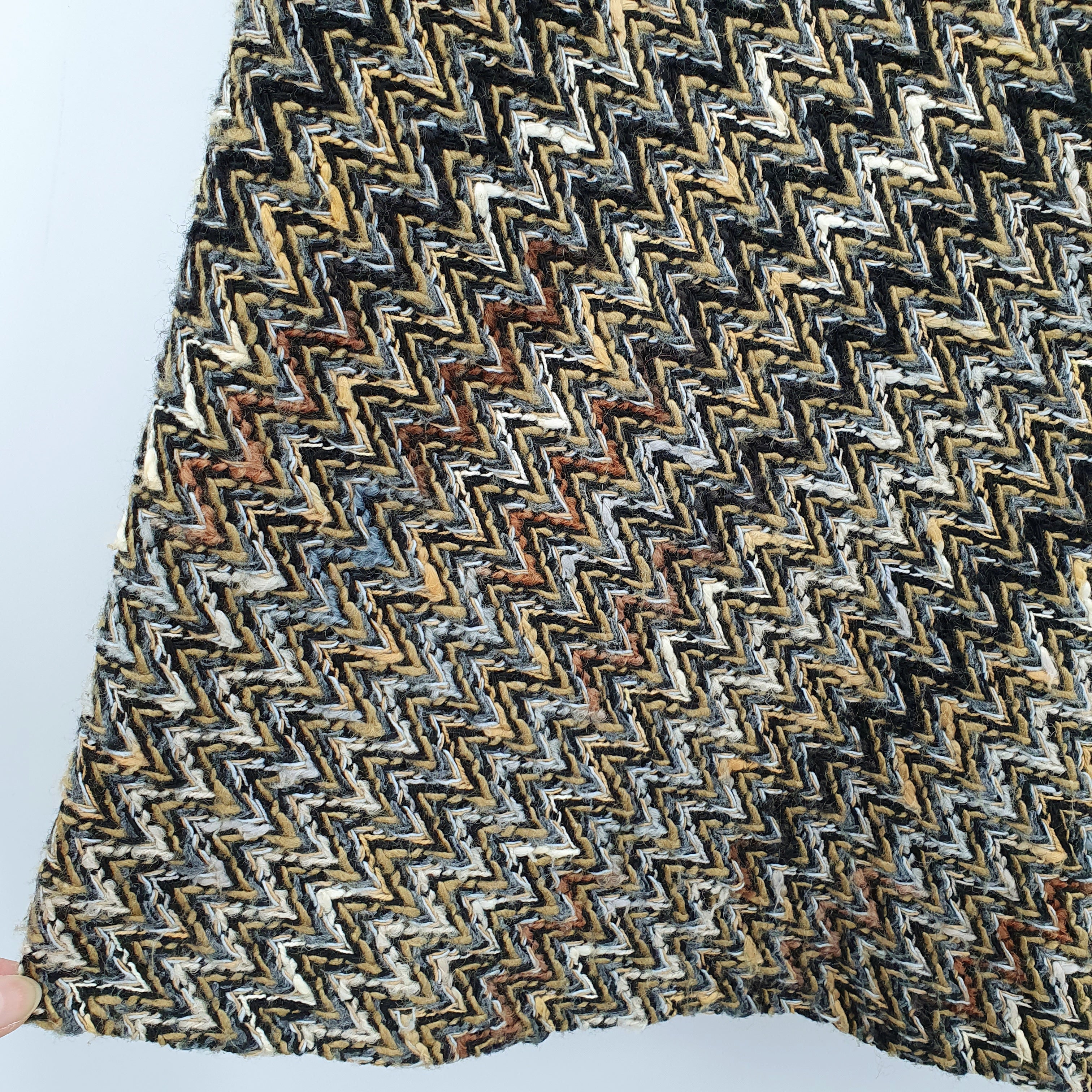 Leona, A-line wool blend skirt from the 70s, waist 68cm, size 34(36)