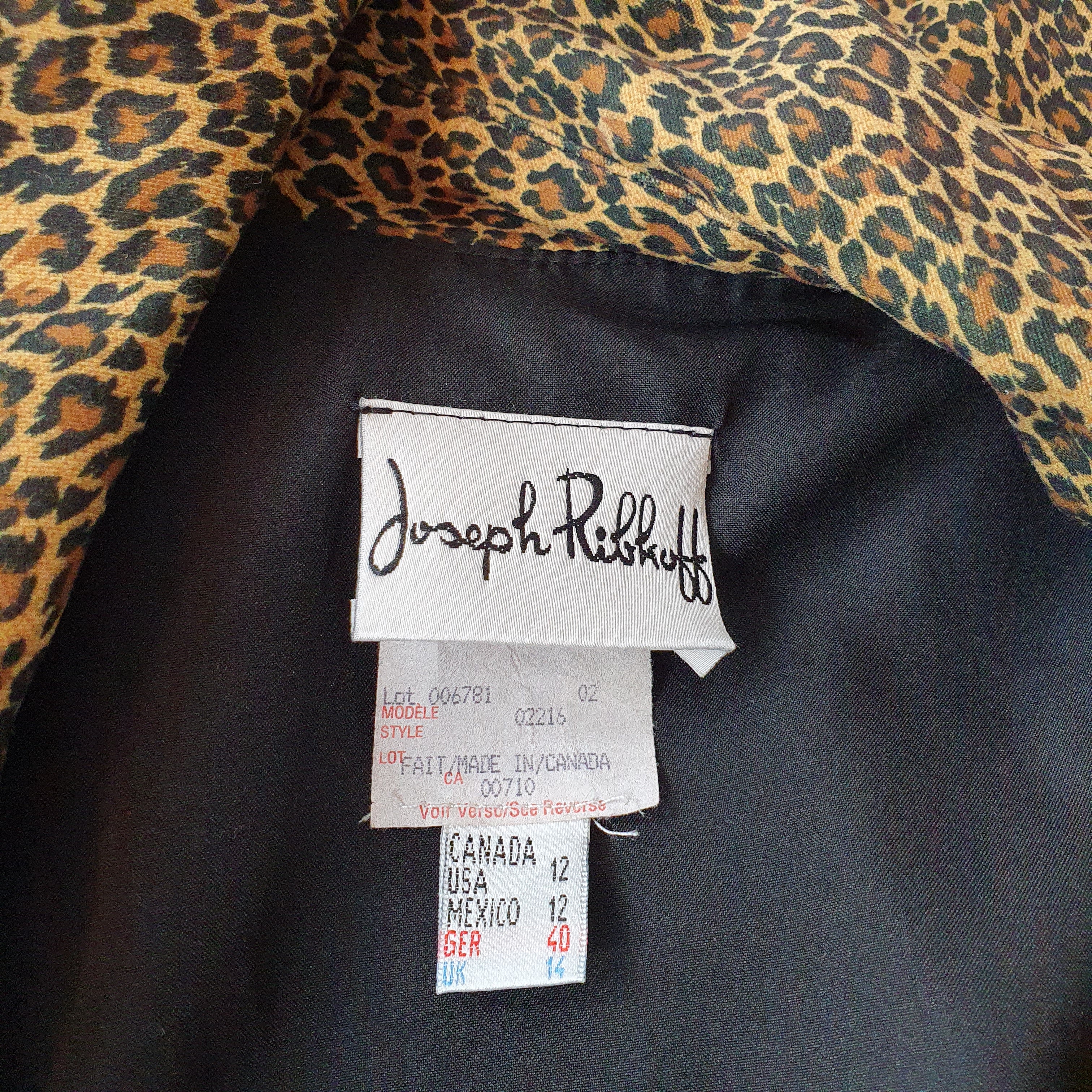 Joseph Ribkoff, Leopard print jacket, size 38/40