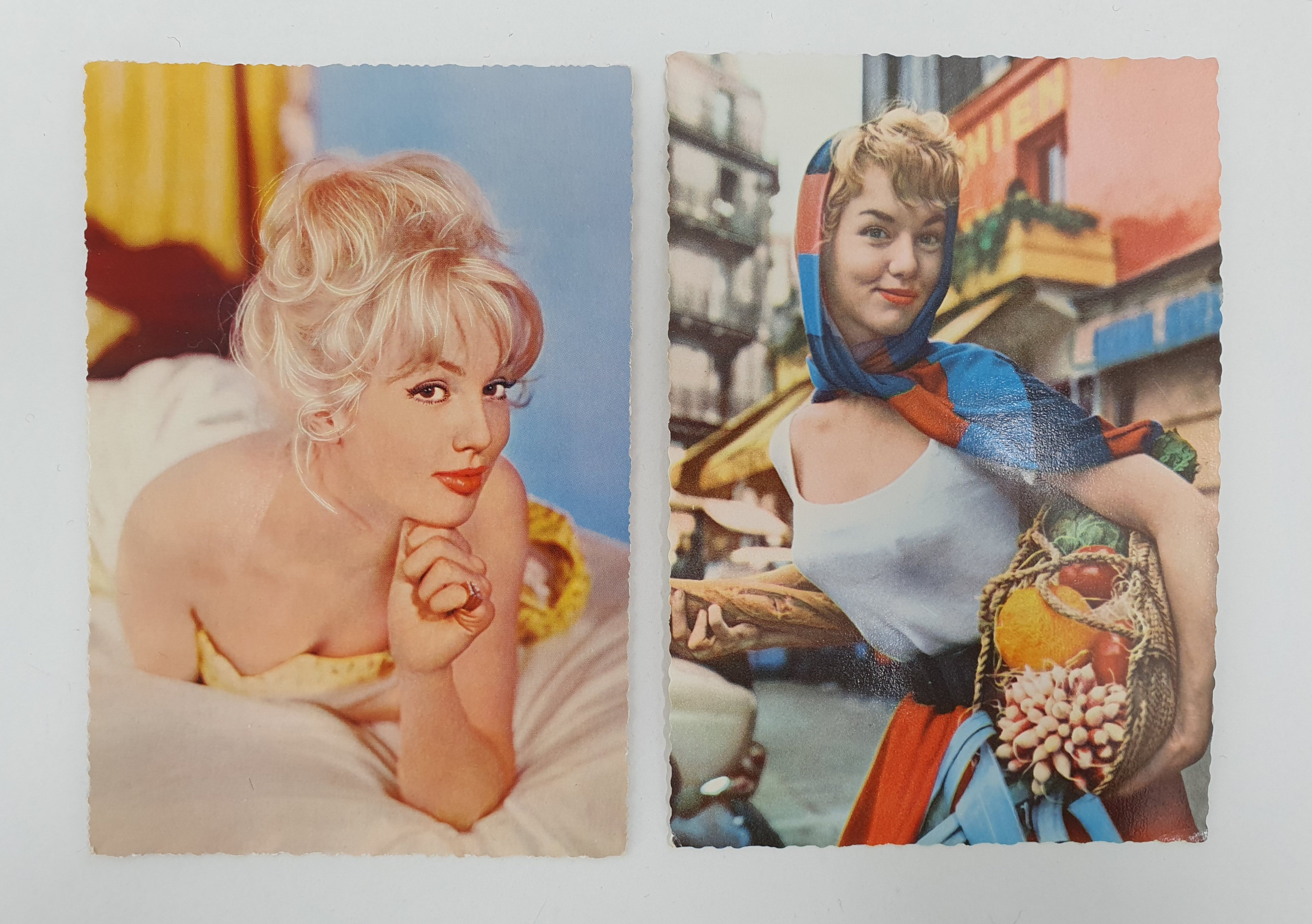 Old movie star postcards, Mylene Demongeot
