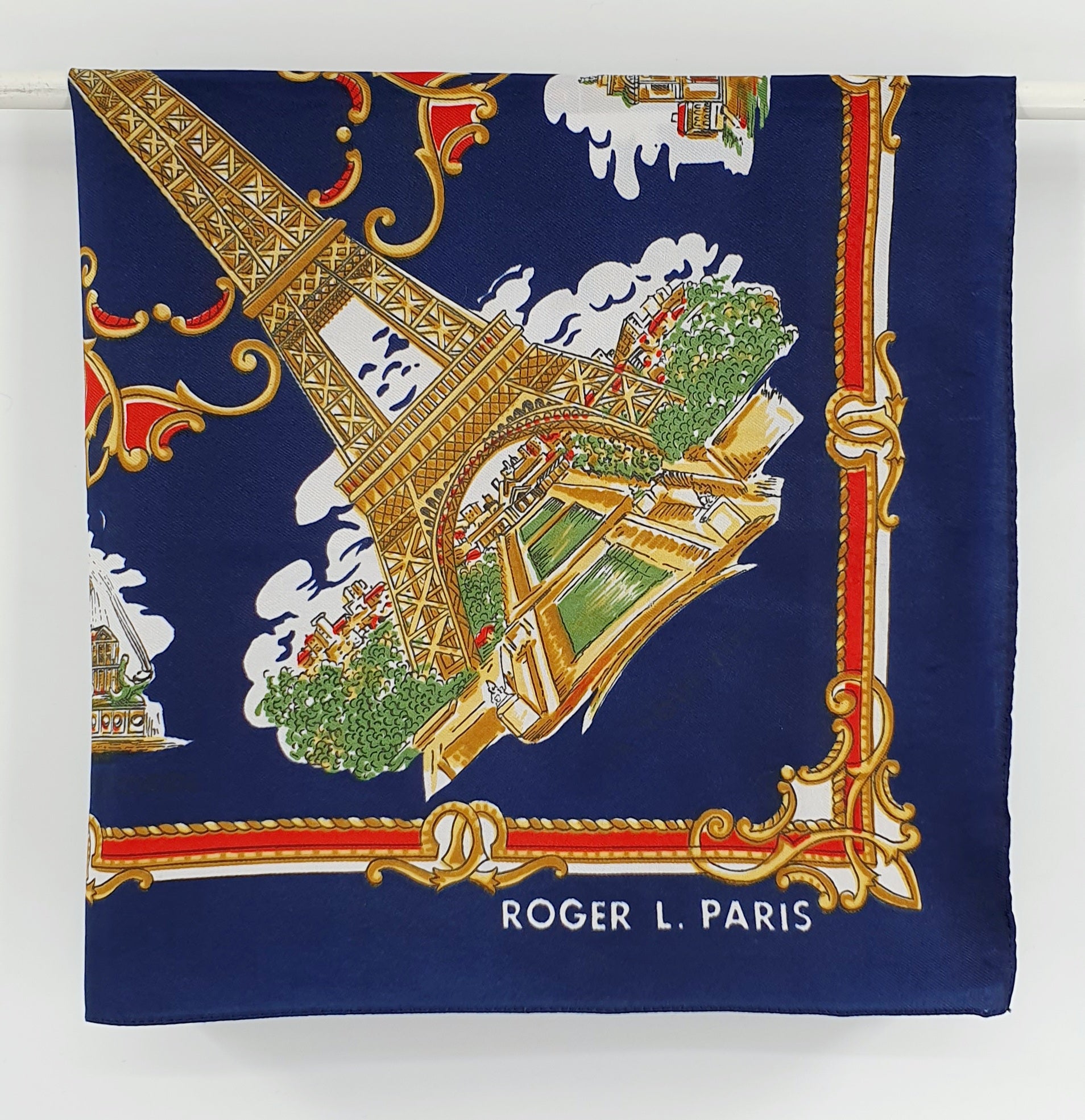 Roger L.Paris, pieni huivi Pariisista, koko 50x50cm