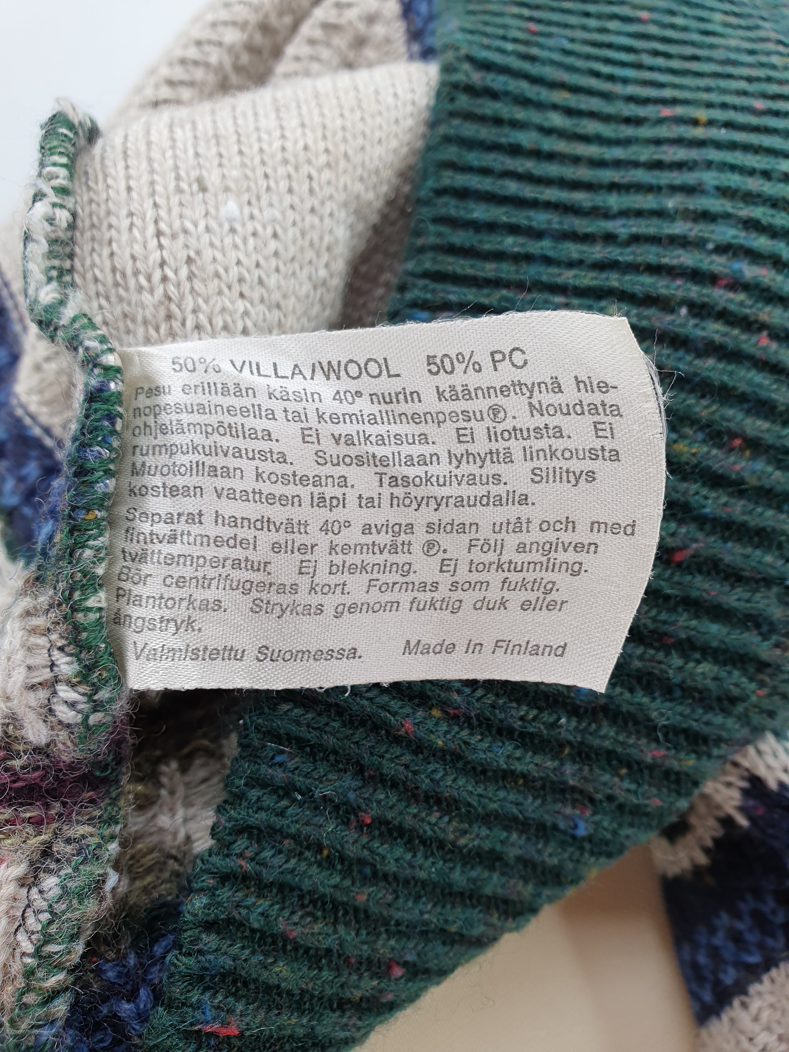 Men's Finnish vintage sweater, 90s, size S/M