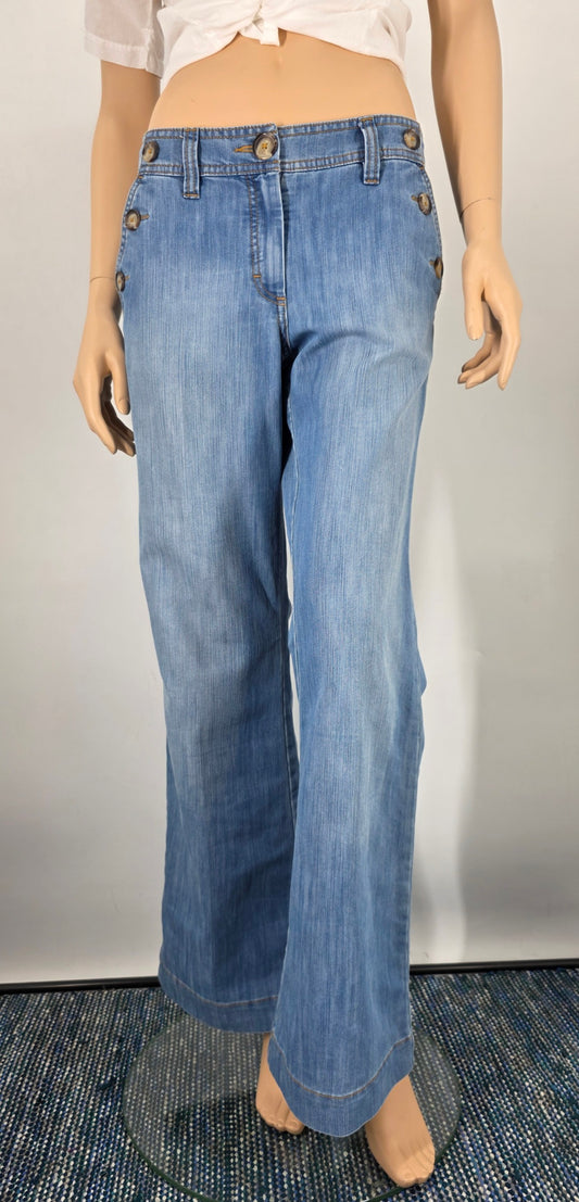 H&M, matalavyötäröiset farkut 90-luvulta, vy 82cm, koko 38