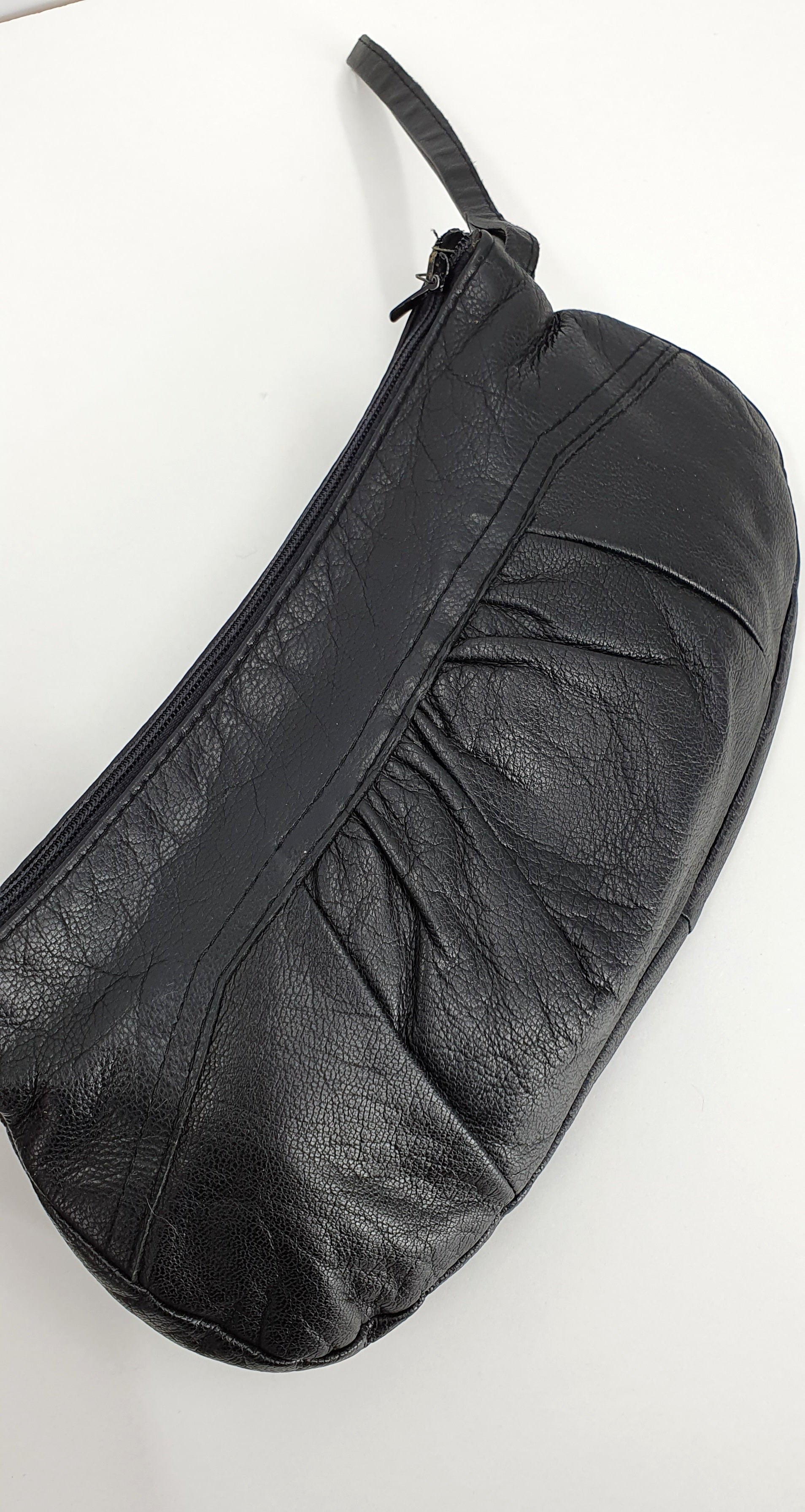 Wristlet from the 70s, genuine leather, size 14x27cm