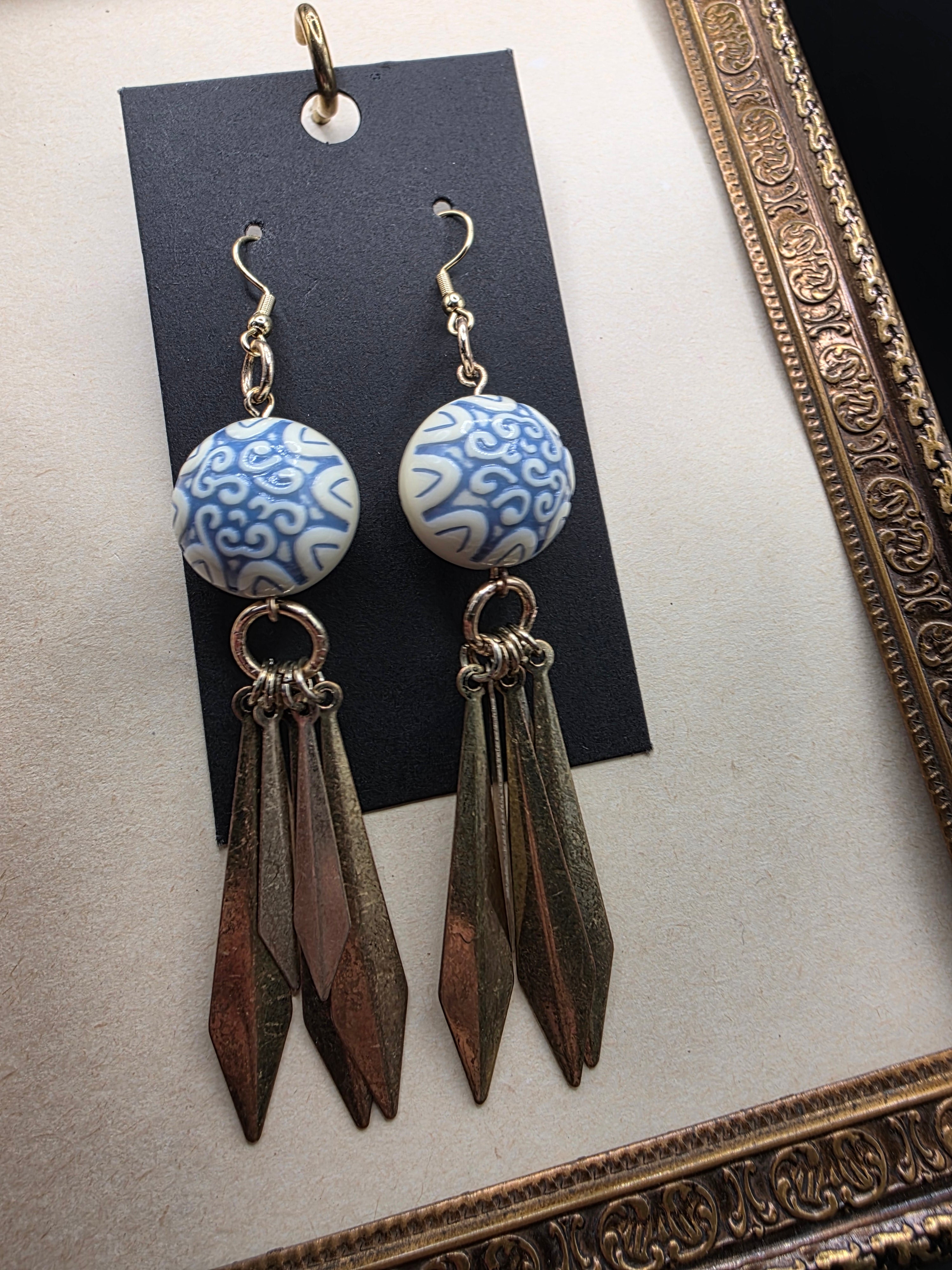 UpCycled by Pivis, Sunny, recycled earrings, no.1