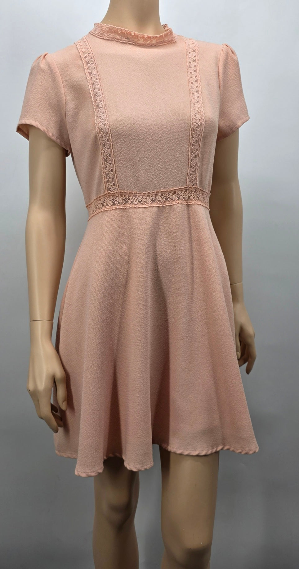 Dotti, salmon-red short dress, 2000s, size 34-36