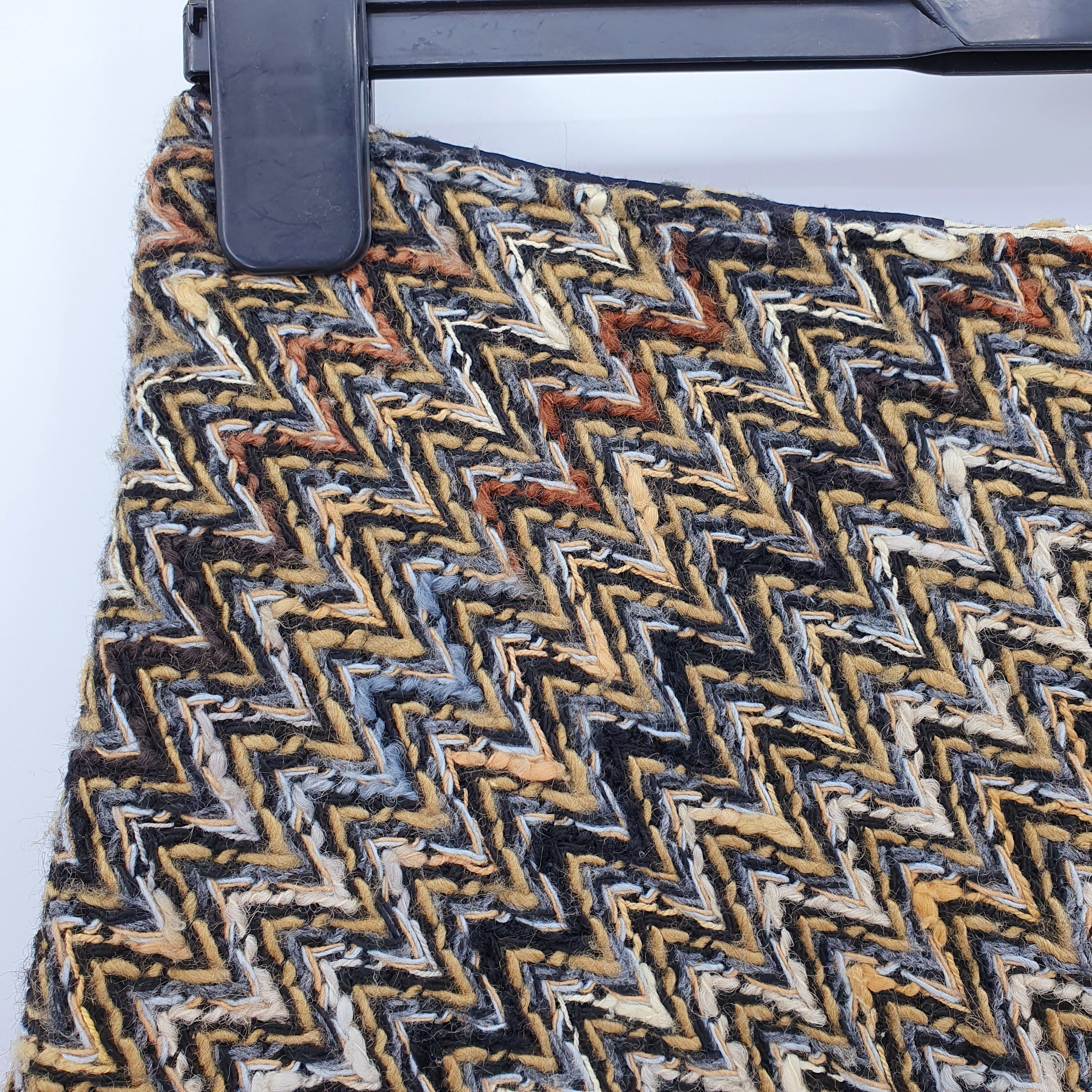 Leona, A-line wool blend skirt from the 70s, waist 68cm, size 34(36)