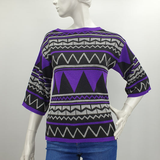 Skylar, 70s-80s sweater with half-length sleeves, size 34-36