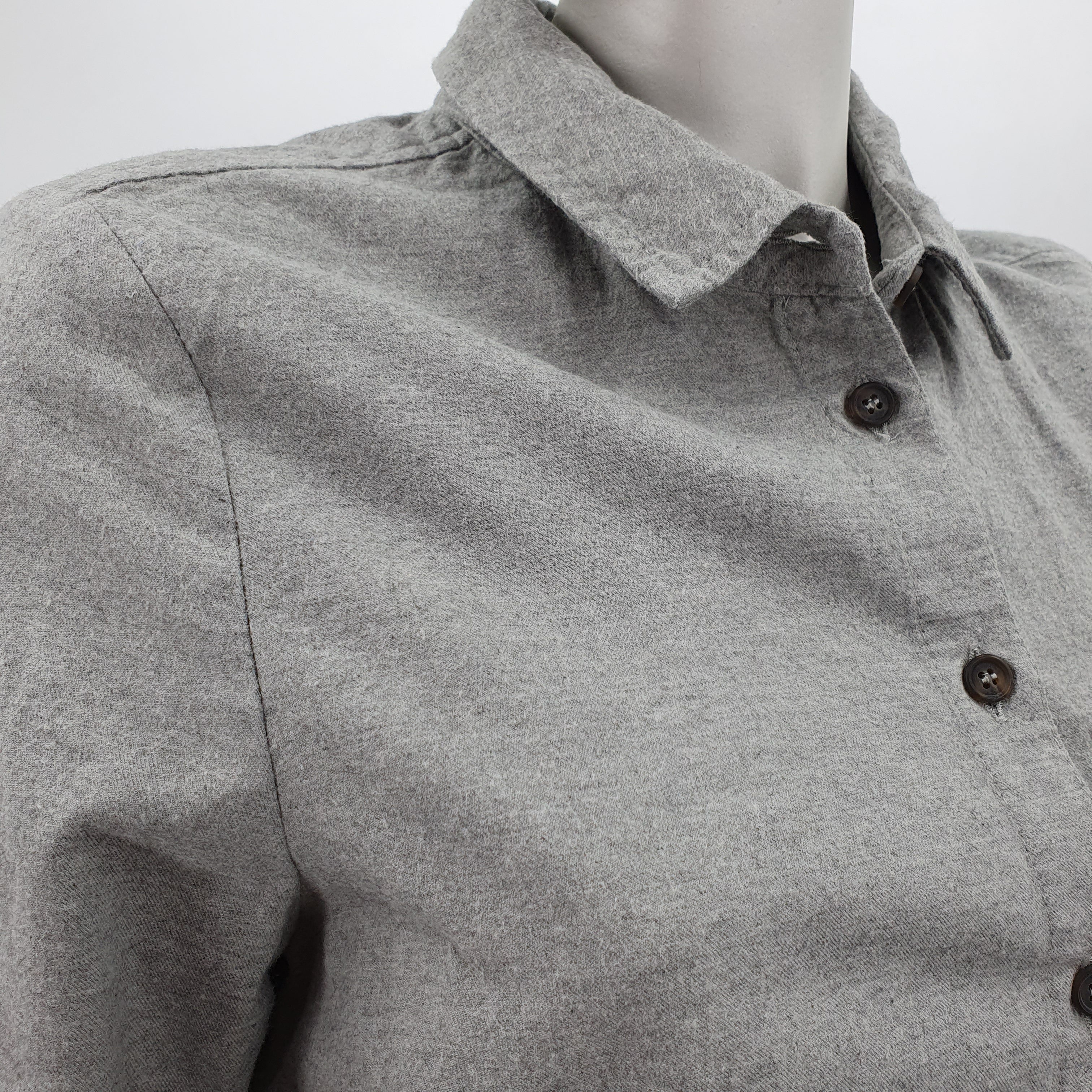 R-Collection, gray cotton shirt, size 36