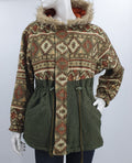 Green fleece jacket from the 80s, size 36-38-(40)