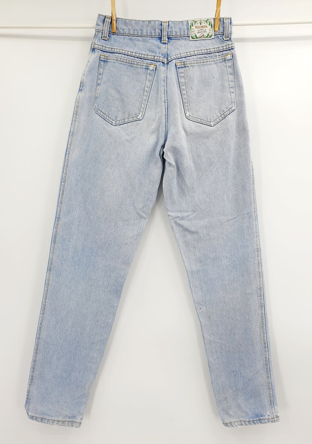 Billy Smith, high-waisted light jeans from the 80s, waist 70cm, size 34