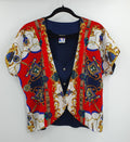 Yessica, short-sleeved vest top from the 80s, size 42