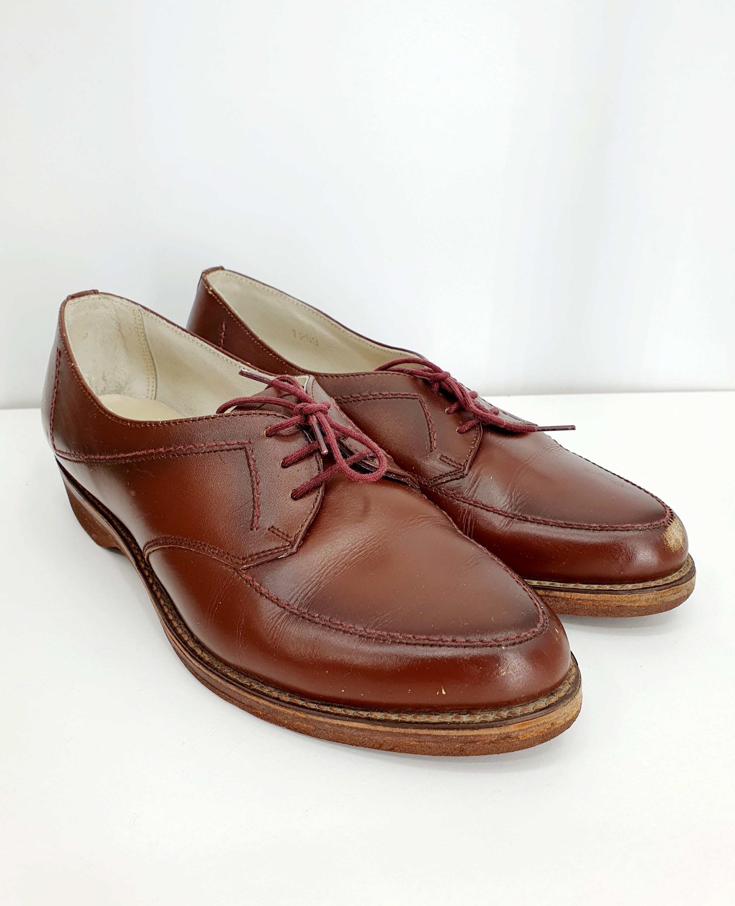 Diana, naisten vintage nauhakengät 1940-50-luvulta | Ruskea | Koko 35