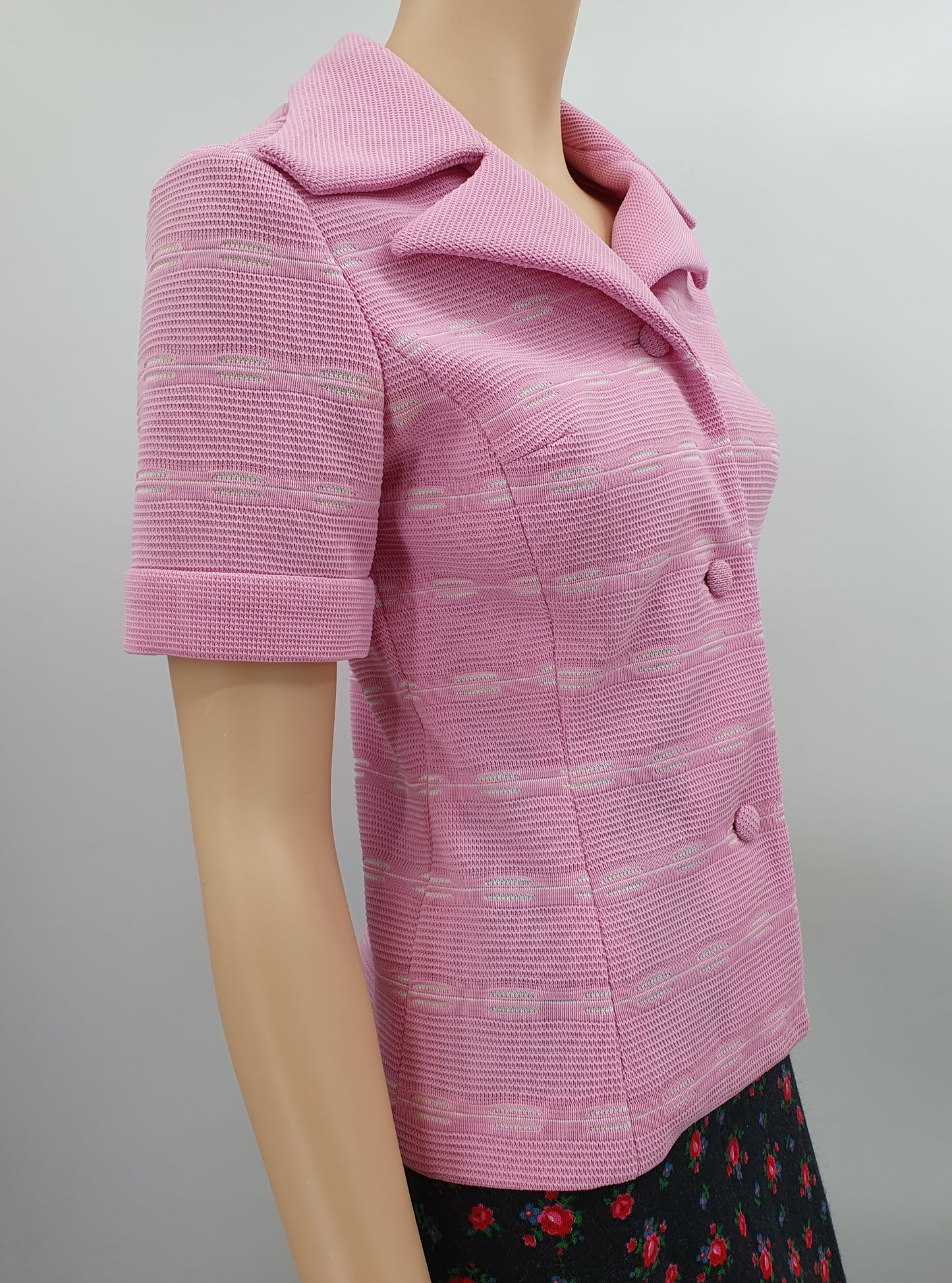 Kati-Myynti, pink jacket from the 70s, size 34-36