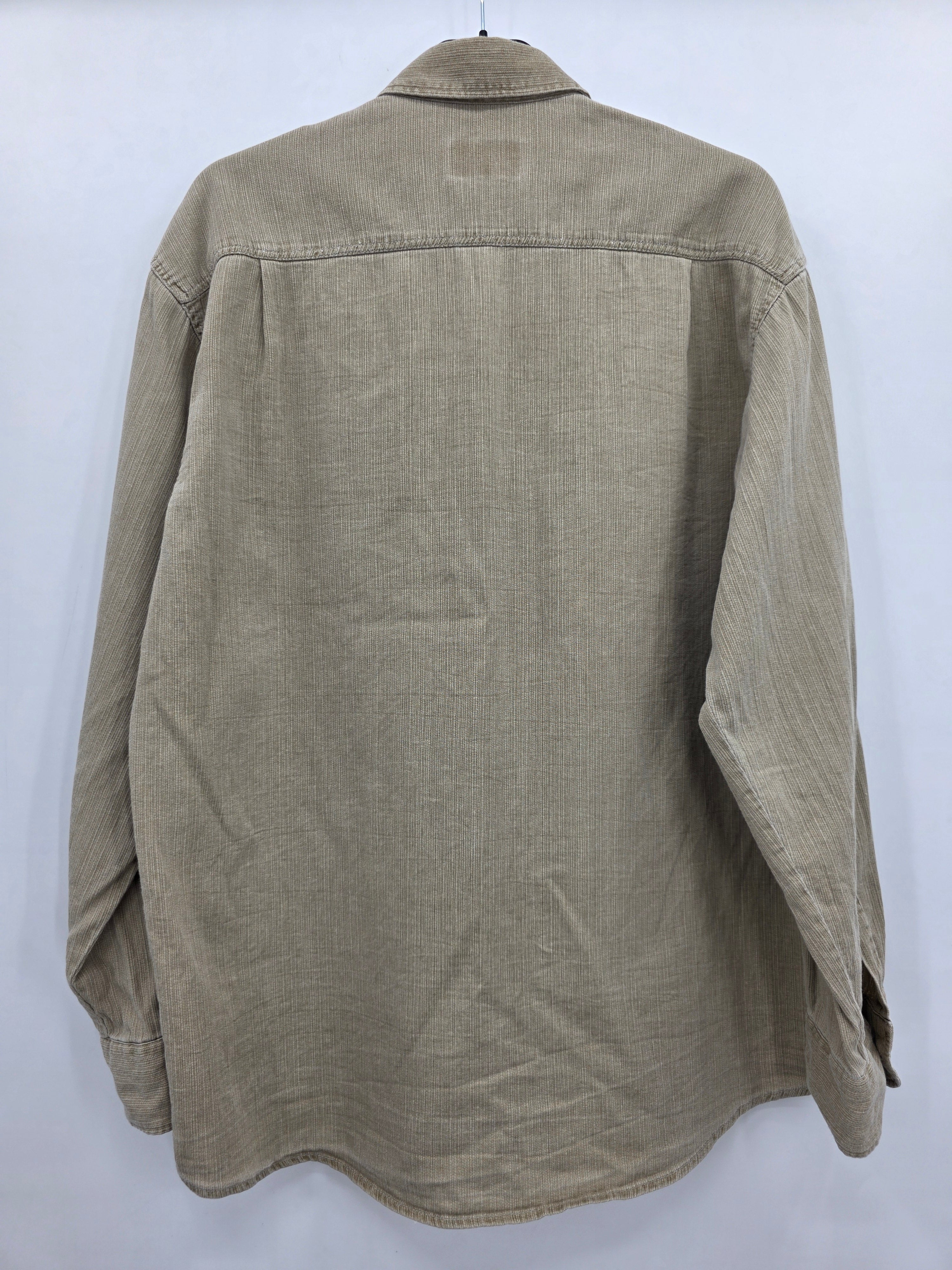 Camel, beige men's shirt from the 90s, size SM