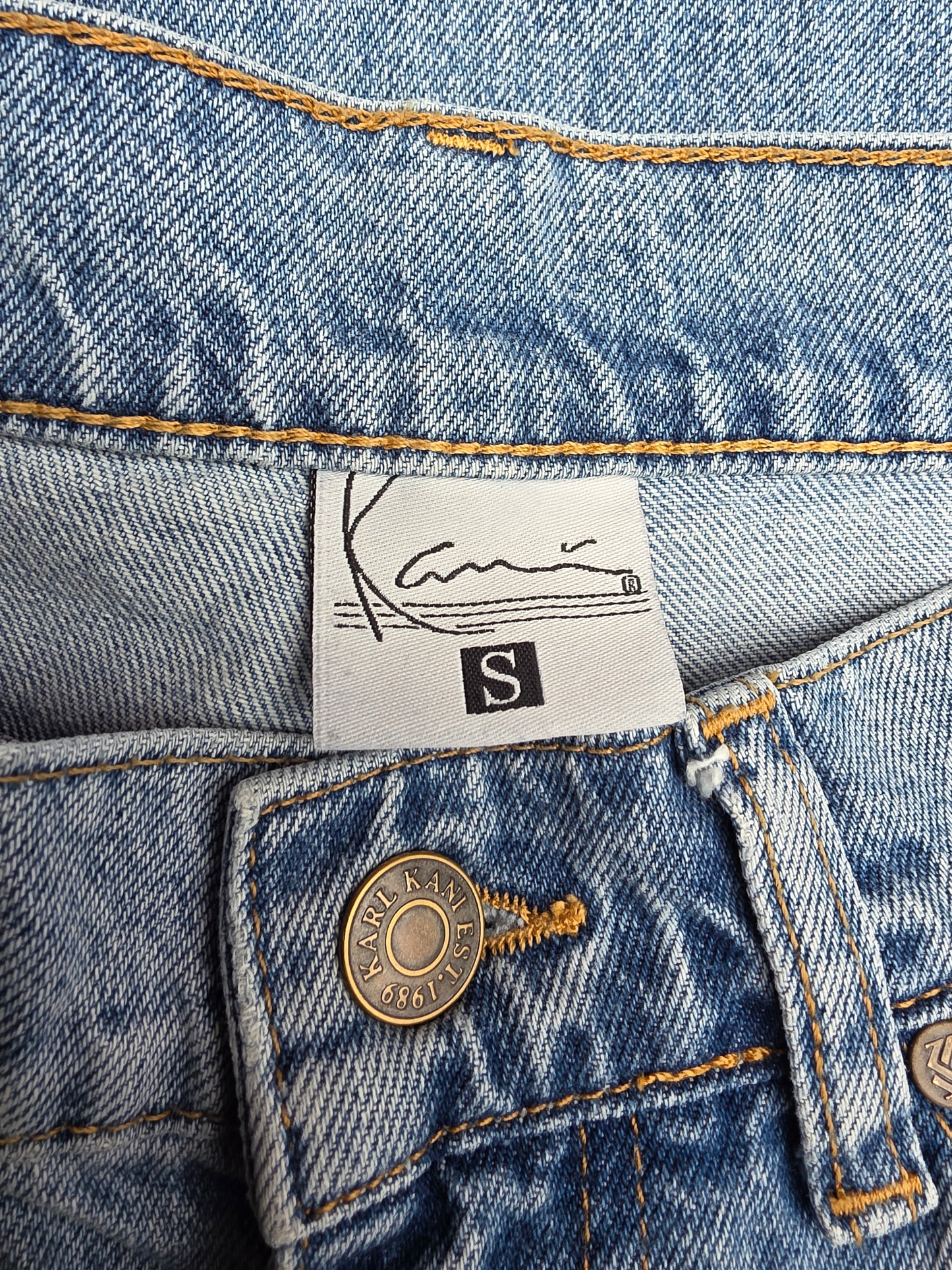 Karl Kani, baggy jeans, koko miesten S, naisten 38-40