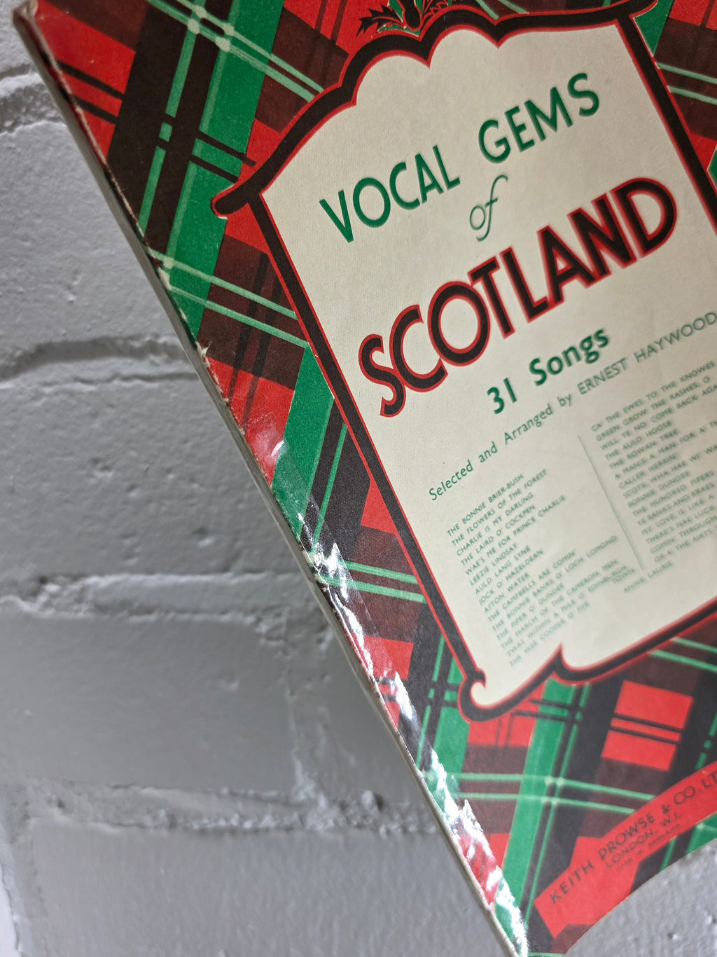 Vocal Gems of Scotland | A Songbook from the 1930s