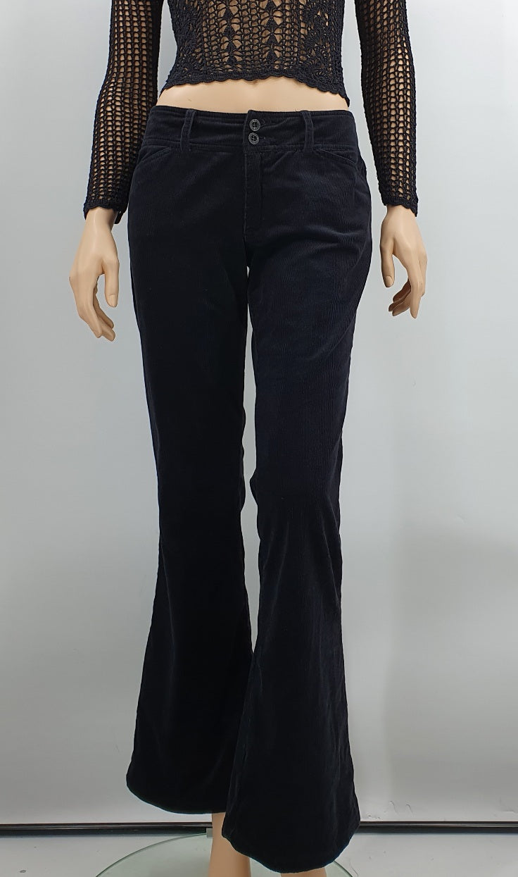 US MicMac, low-waisted Y2K flared trousers, size 36-38