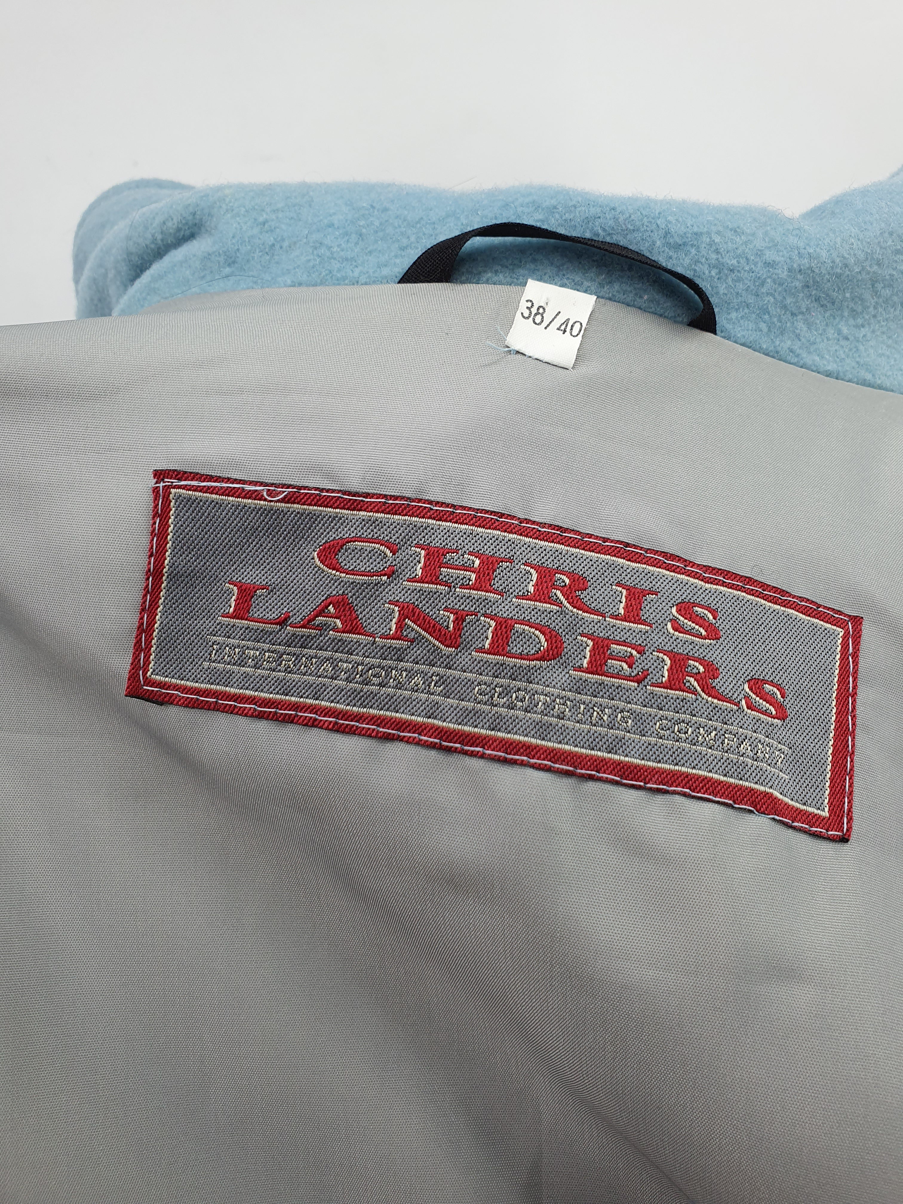 Chris Landers, light blue wool jacket from the 90s, size 44