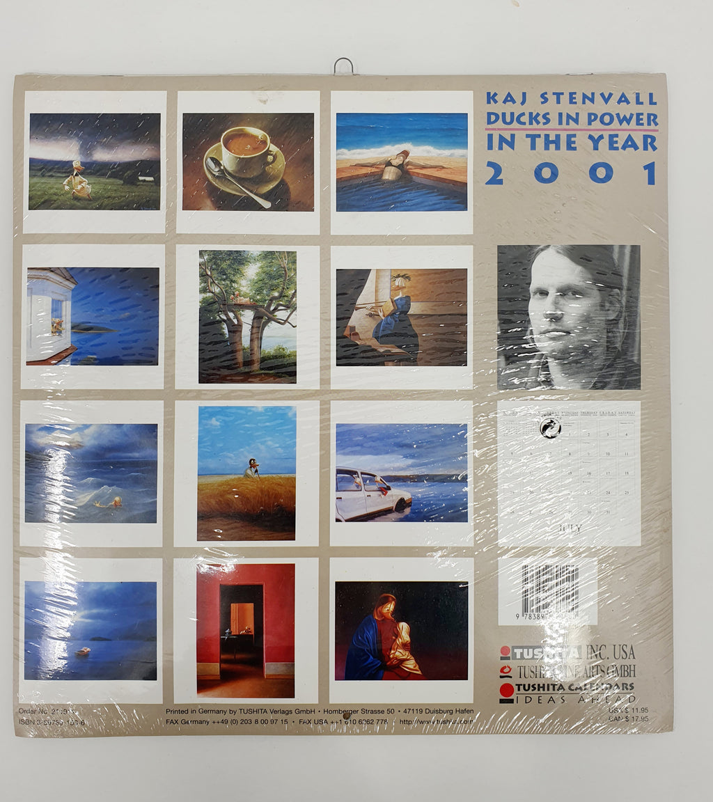 Kaj Stenvall Ankkakalenteri vuodelta 2001 Käyttämätön takapuoli