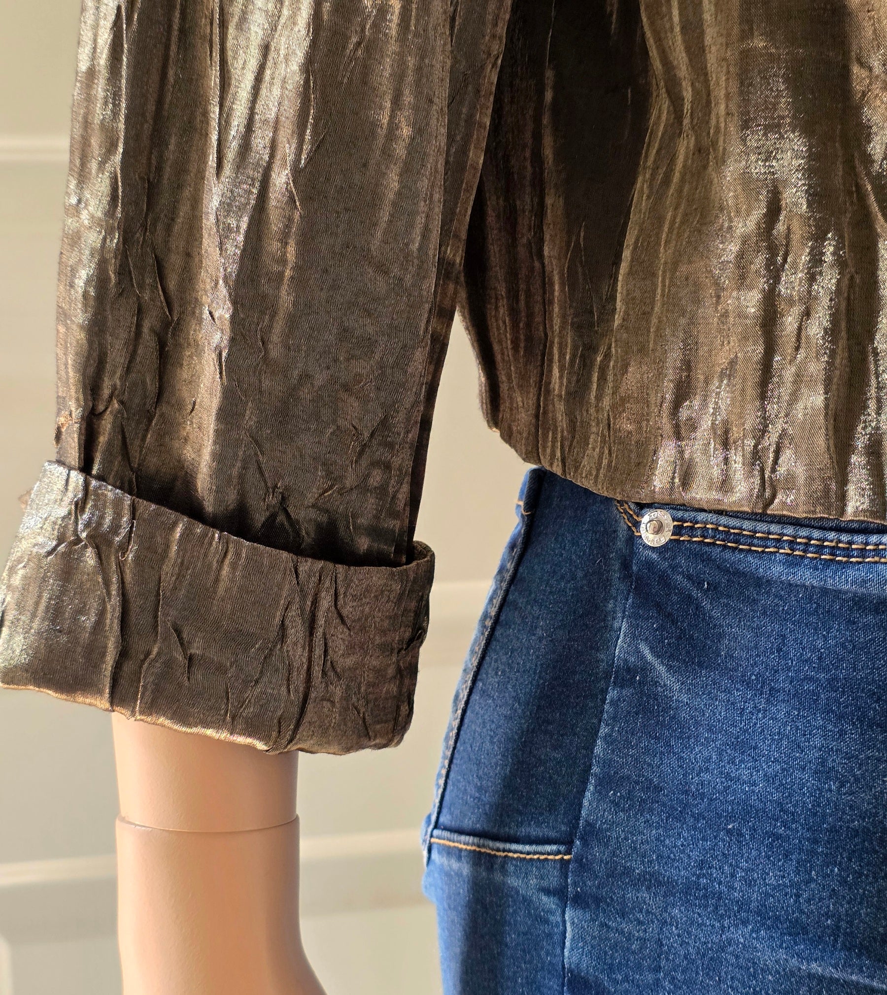 Tuomiss, metallic short jacket, size 38