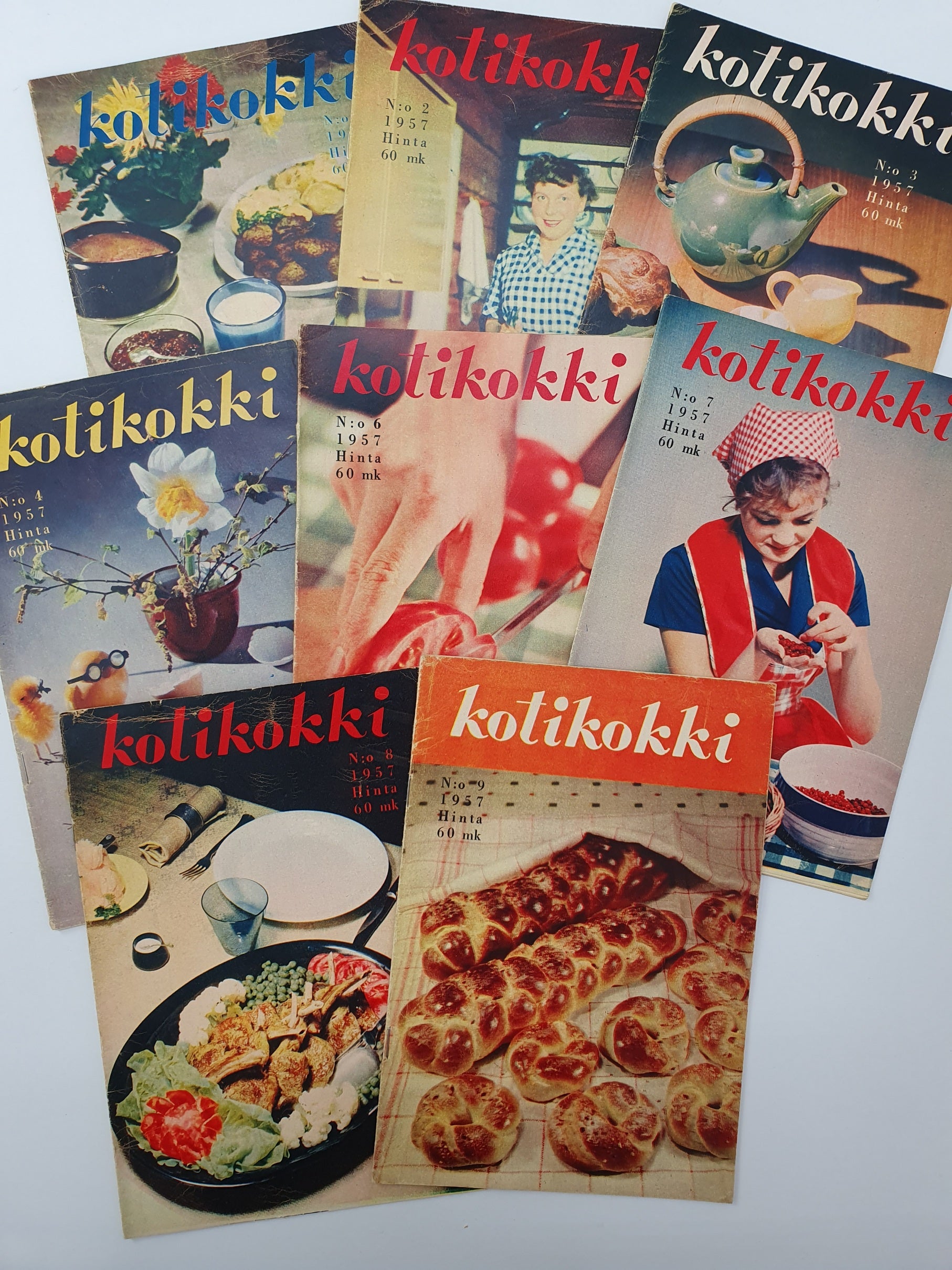 Kotikokki keräilylehdet v.1957