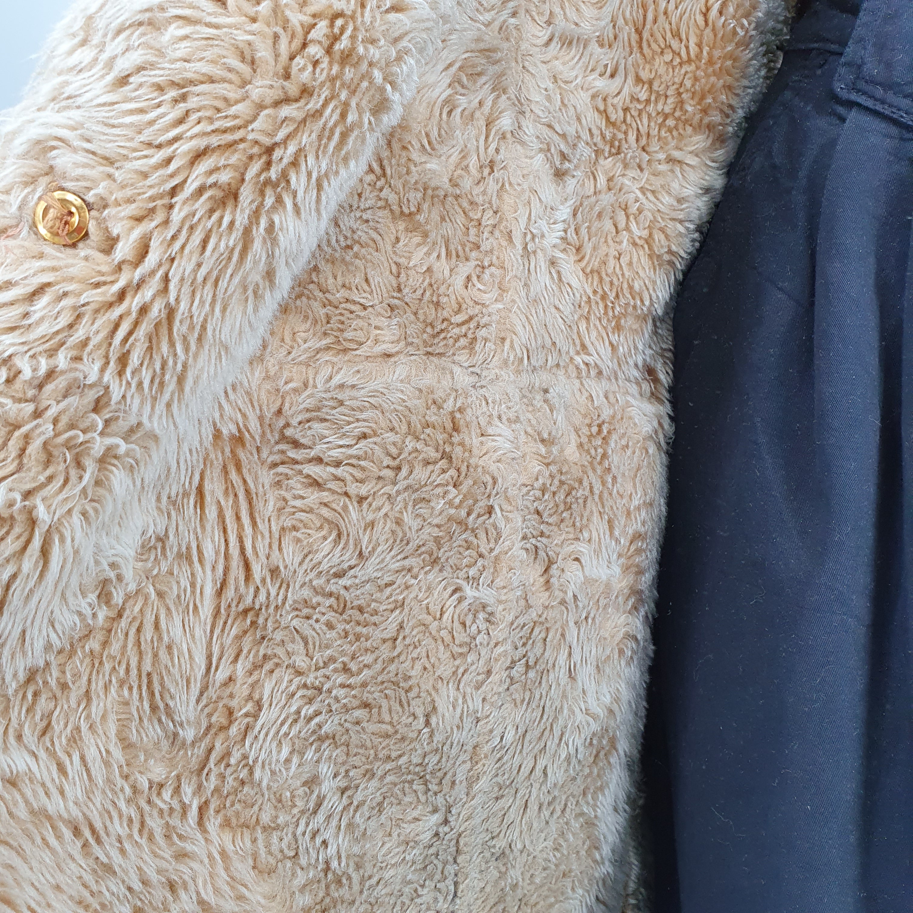 PTX brown teddy jacket from the 90s, size women's 44, men's L