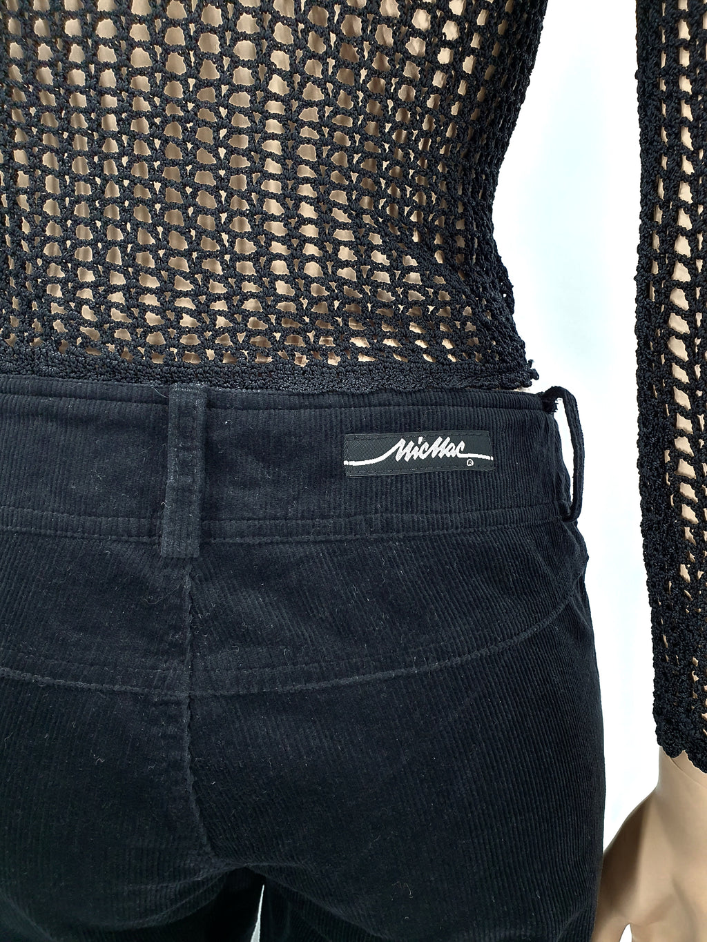 US MicMac, low-waisted Y2K flared trousers, size 36-38