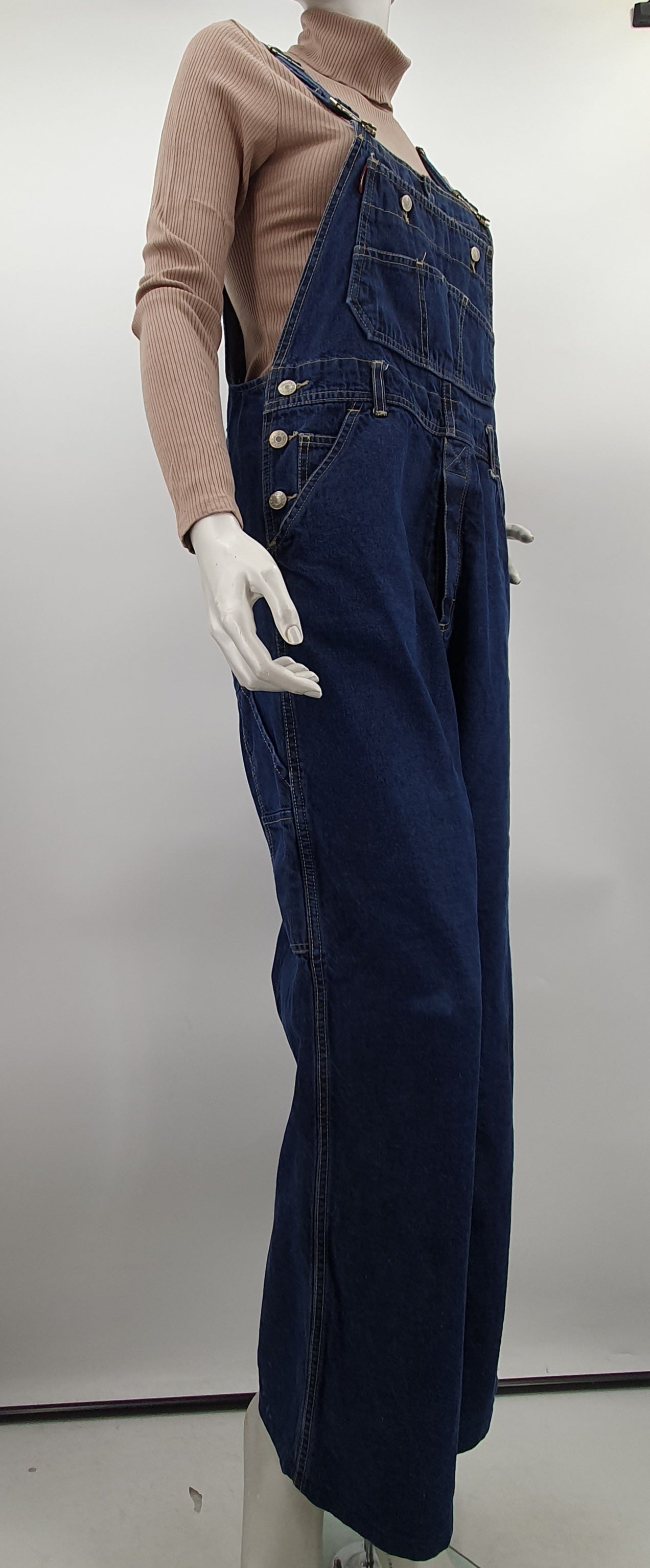 Rocky, denim patch overalls, size 38-40