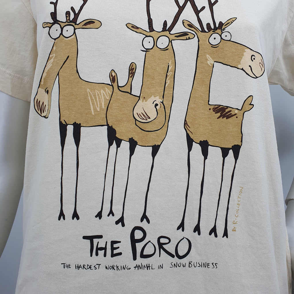 R-Collection, unused "The Reindeer" T-shirt from the 90s, size 36 (S)