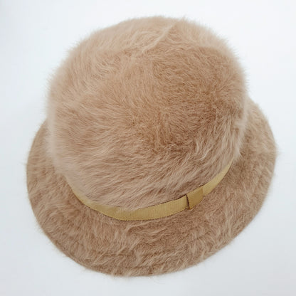 Beige Kangol-melusiinihattu kuminauhalla, 90-luvulta, käyttämätön, 54cm