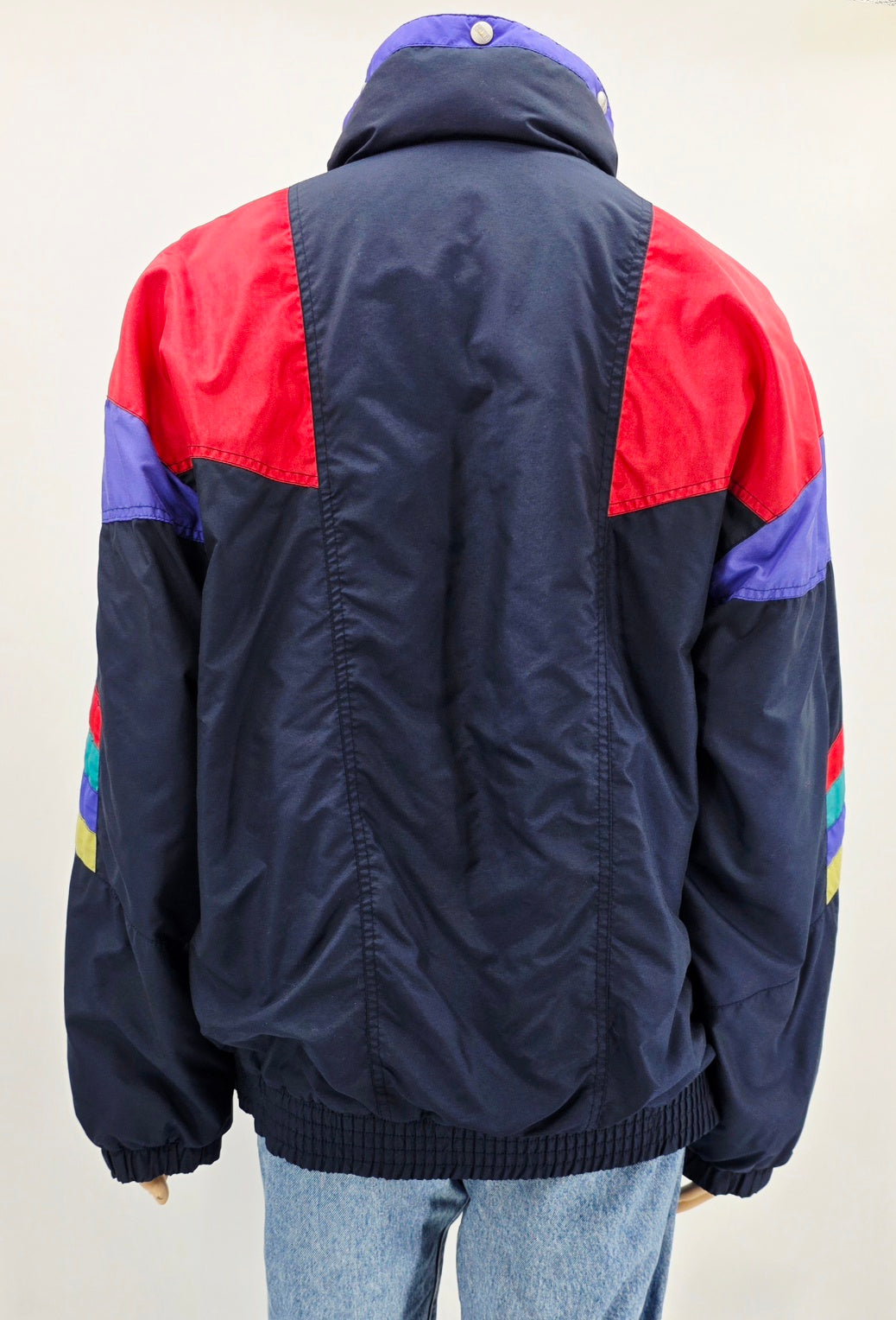 Skiss, French unisex padded jacket from the 80s, size women's 46, men's XL