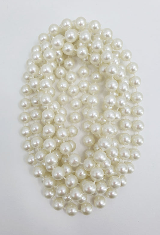 Long light pearl necklace, length 170cm