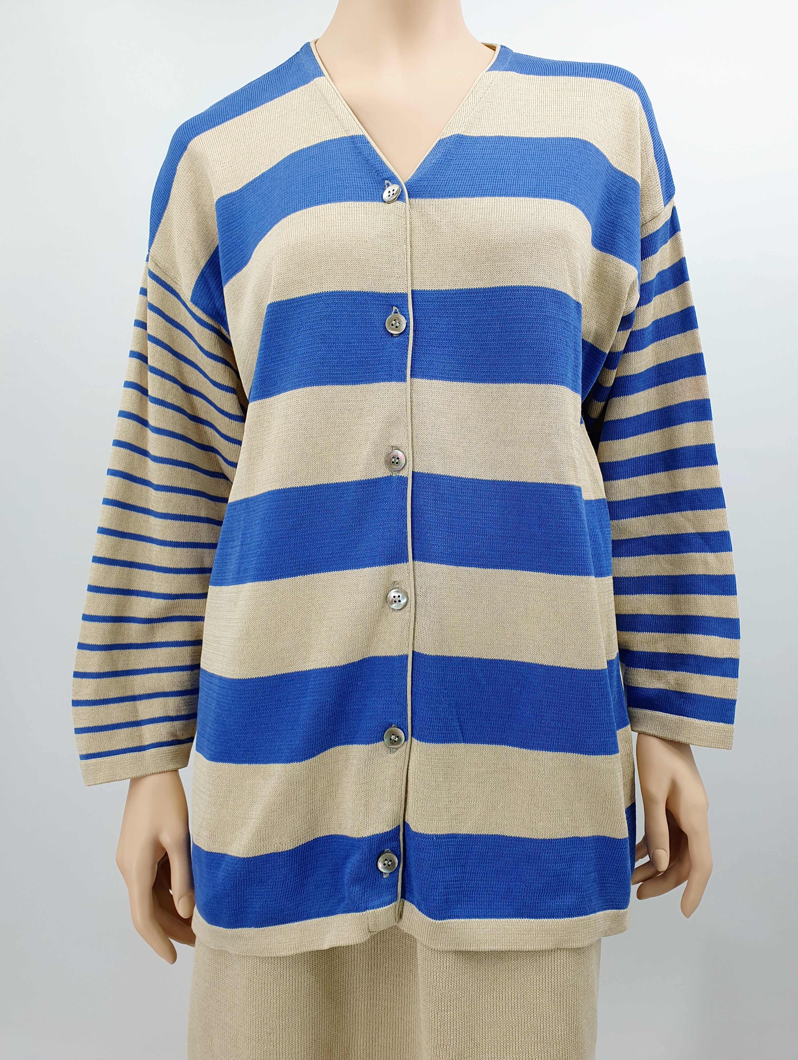 Marimekko, striped cardigan from the 80s, size 38-40 (M)