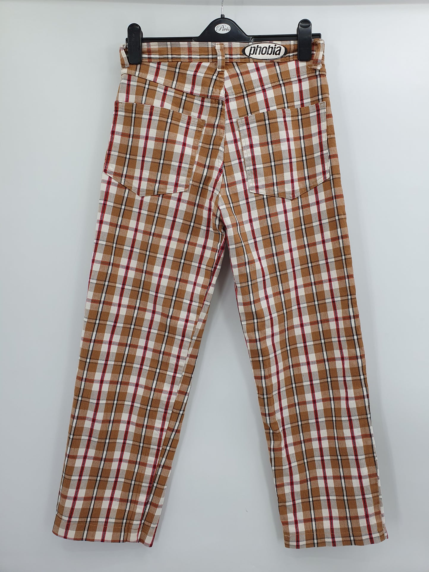 Phobia, checked trousers from the 2000s, waist 76cm, size 36-38