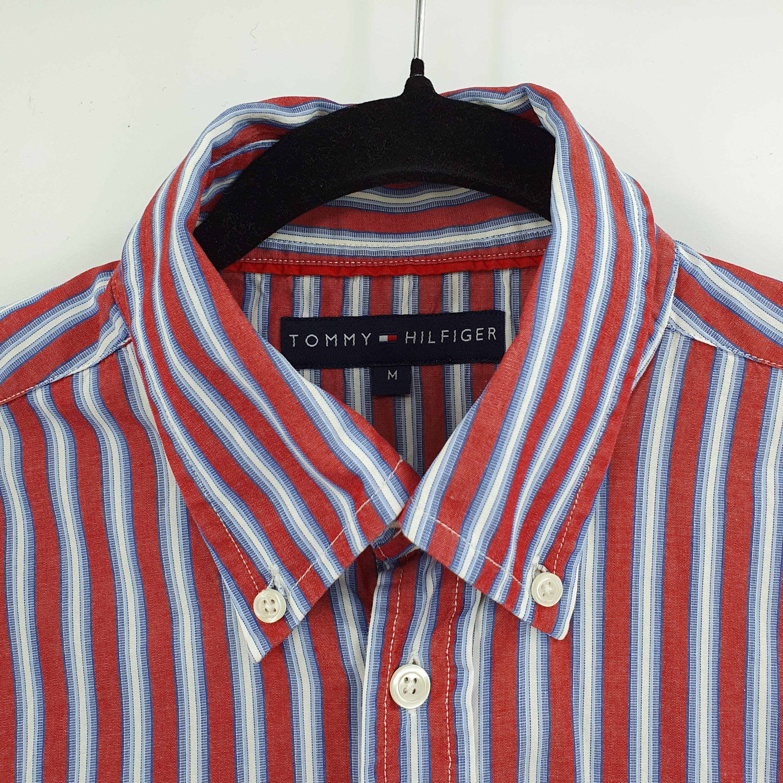 Tommy Hilfiger, miesten puuvillapaita 90-2000-luvulta, koko M