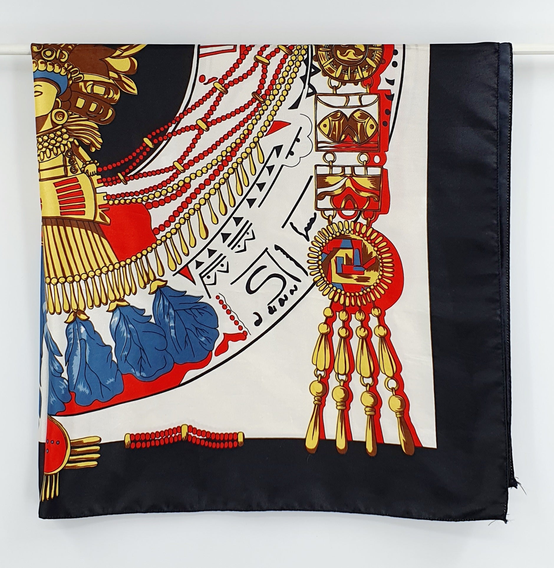 Etelä-Amerikkalais-aiheinen iso huivi, koko 86x86cm