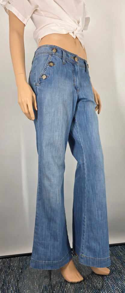 H&M, matalavyötäröiset farkut 90-luvulta, vy 82cm, koko 38