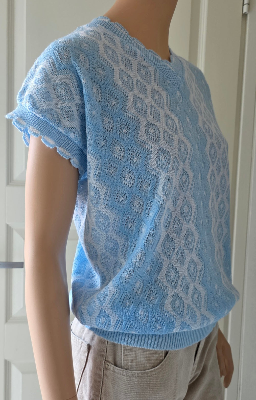 Capers, English retro sweater from the 80s, size 36-38
