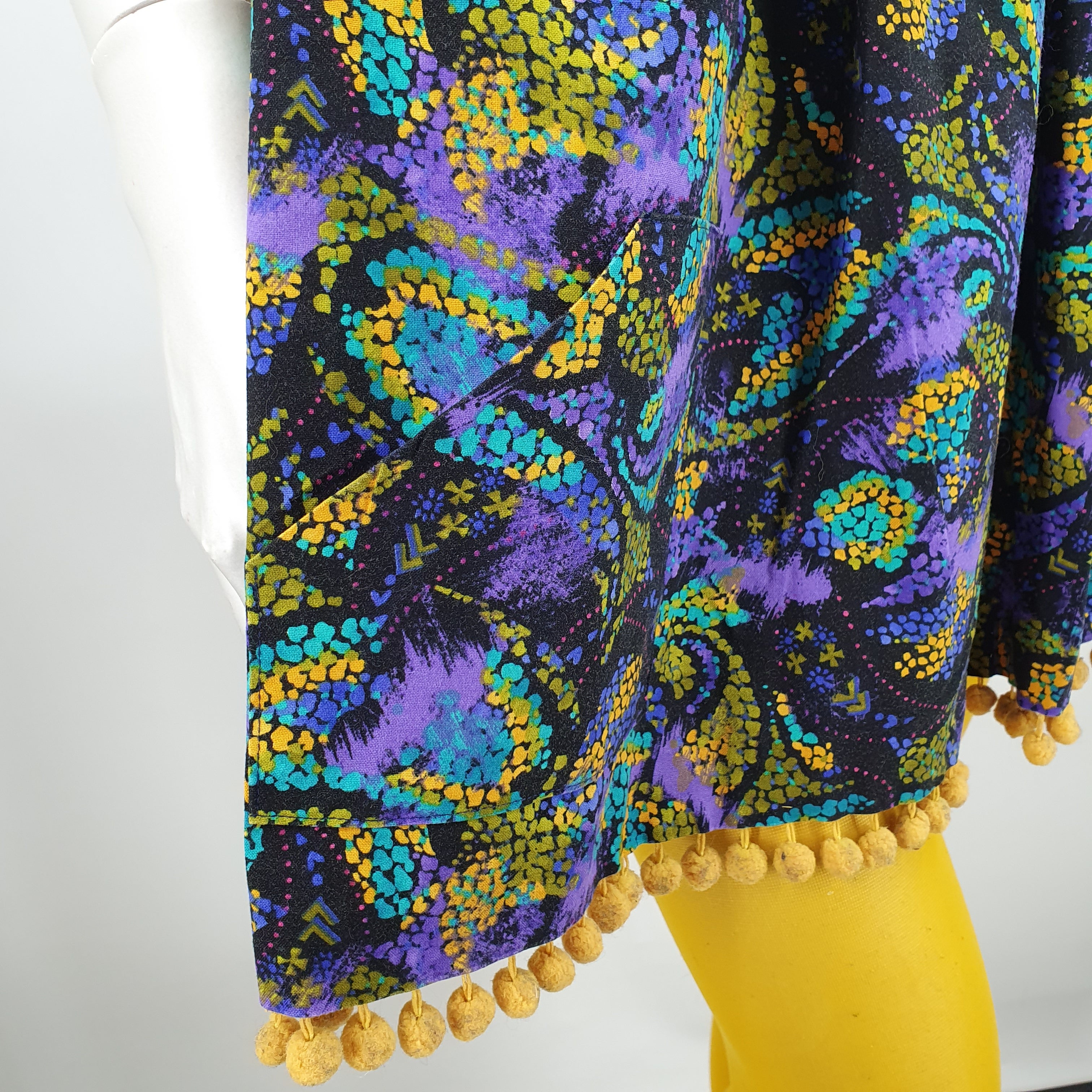 Cotton mini dress with puffy skirt, size 34/36