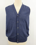 Montechiaro, men's wool vest, made in Italy, size S/M