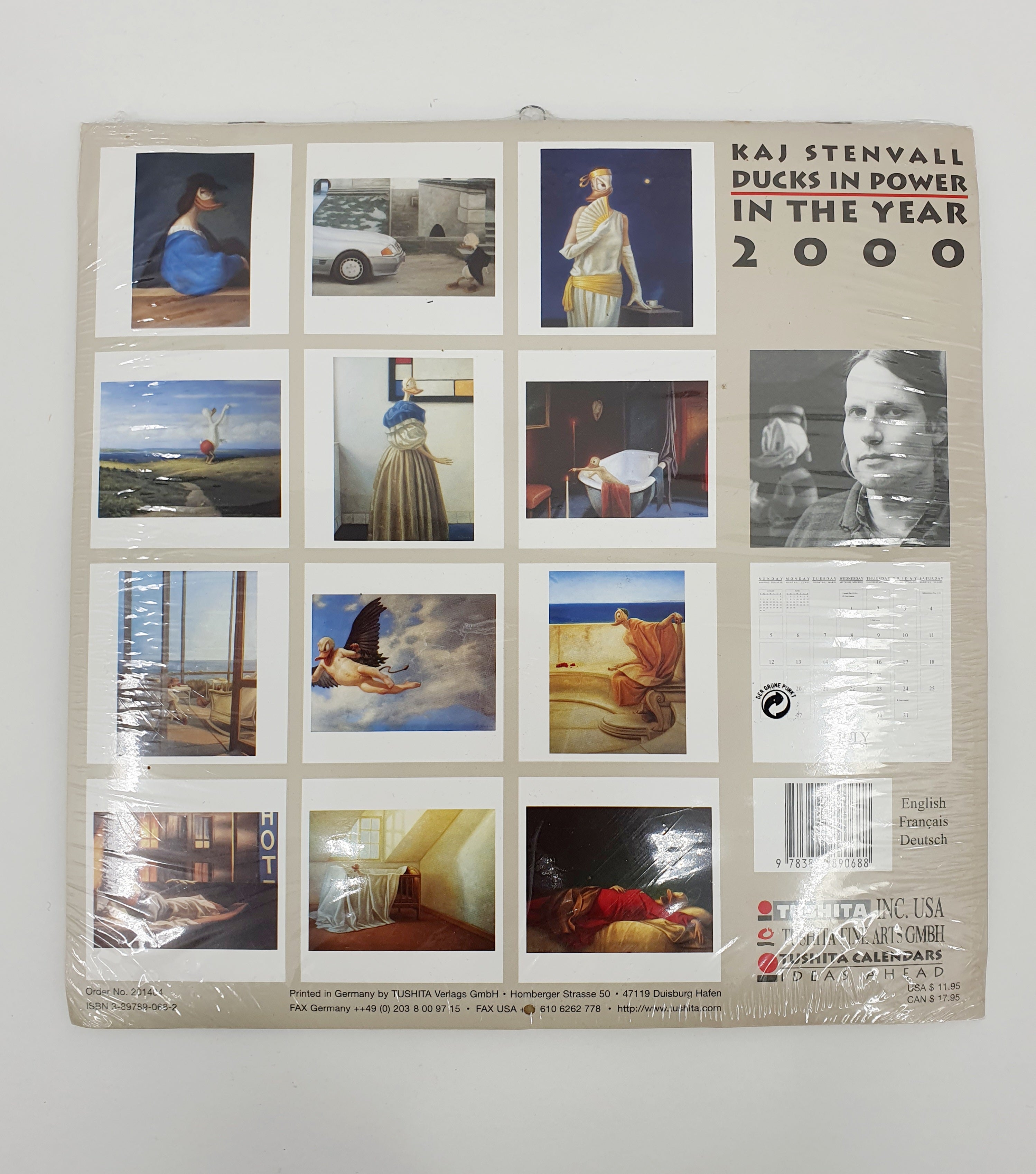 Kaj Stenvall Ankka kalenteri v.2000 Käyttämätön Takakansi