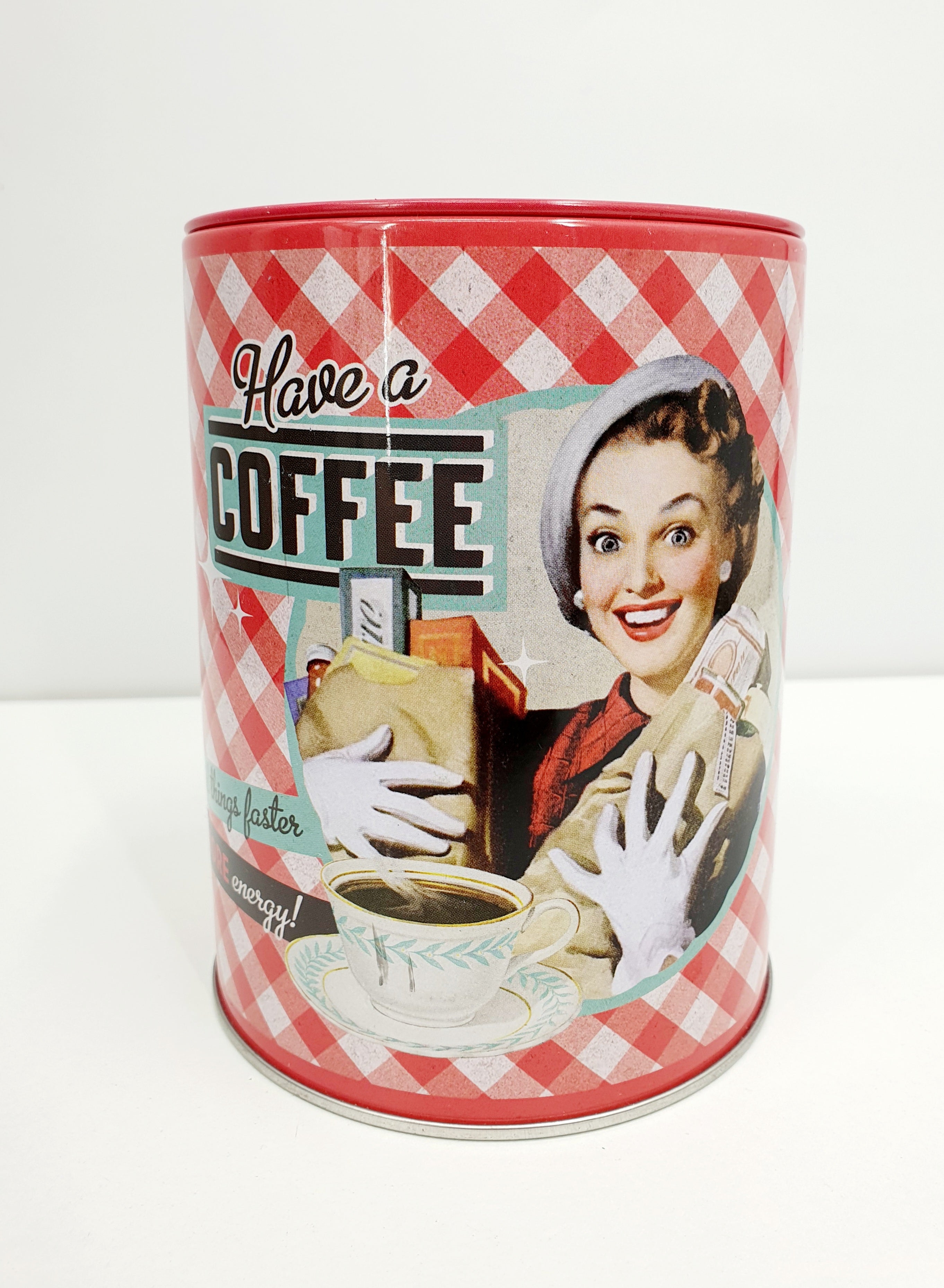 Coffee fund, kahvirahasto peltipurkki 2000-luvulta