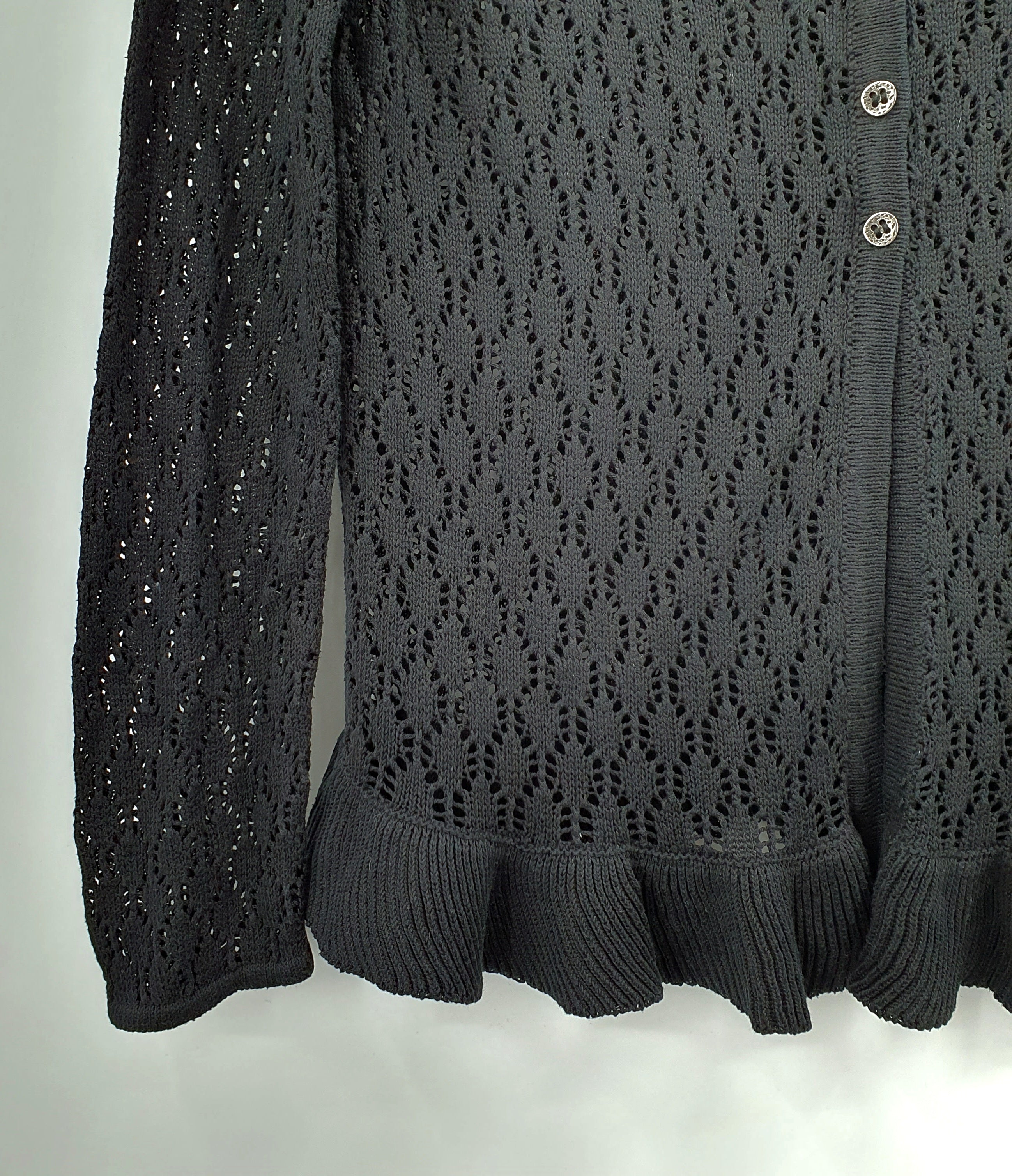 Black lace cardigan from the 90s, size 36-38