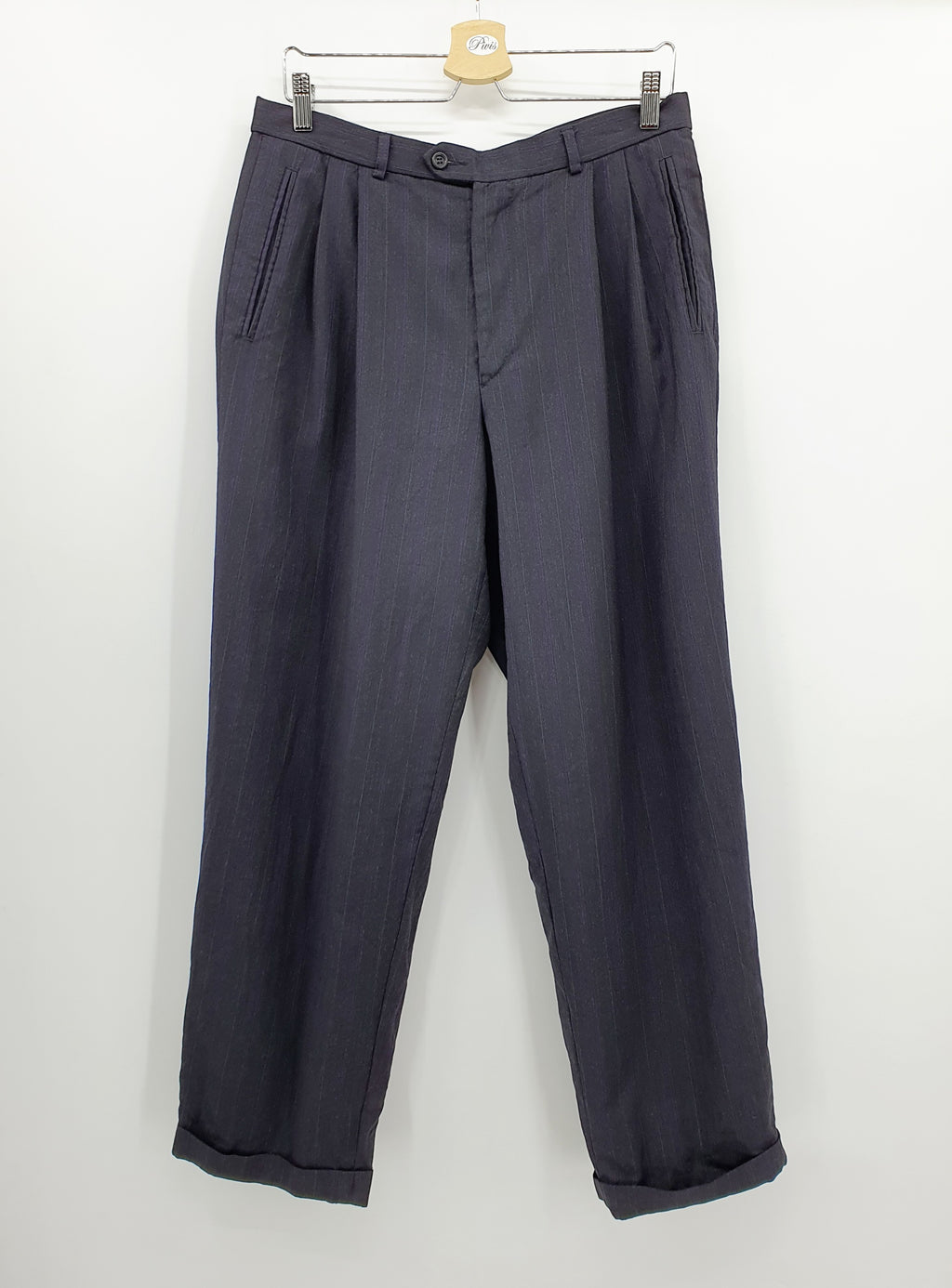 Basie, miesten suorat housut 90-luvulta, väri tummansininen