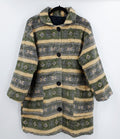 Green-beige fleece jacket from the 90s, size 42-44