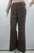 Flared wool blend trousers from the 70s, size 40-42